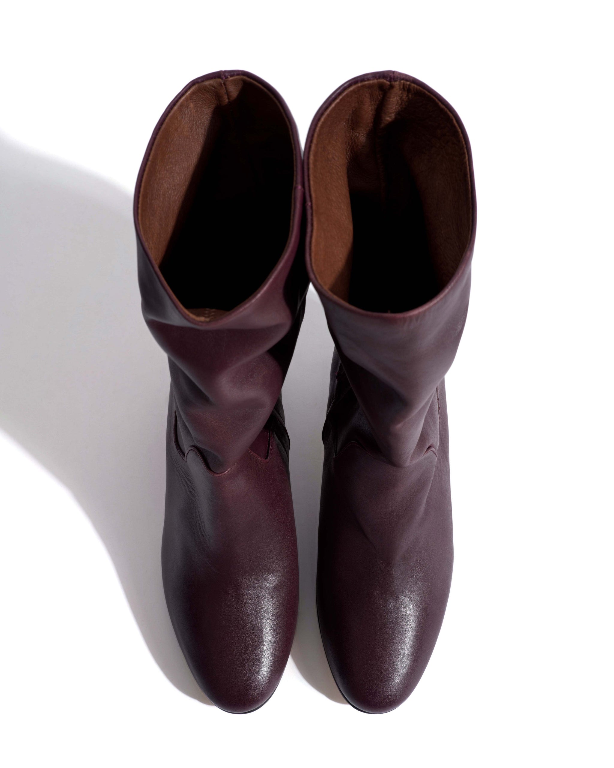 Cacha 55 stacked Soft calf Fig purple