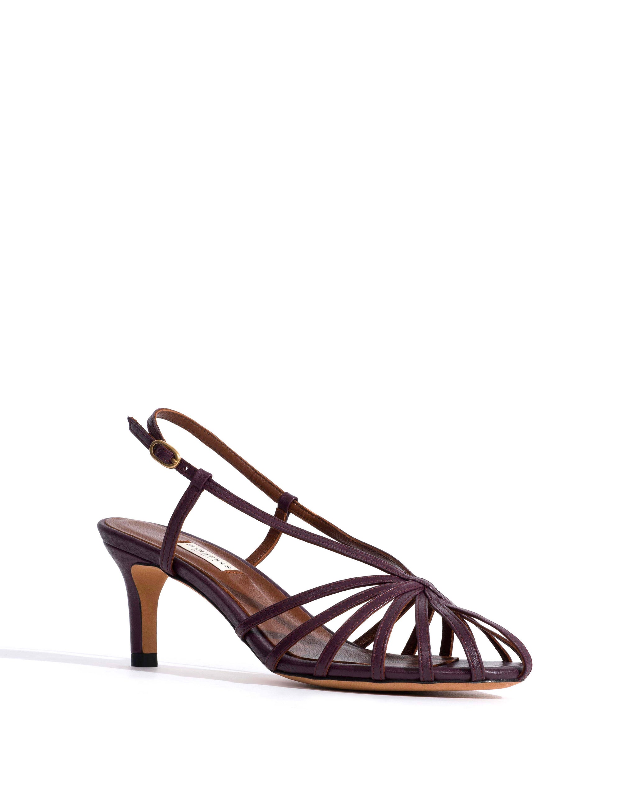 Candace 55 Shiny lamb Fig purple - Anonymous Copenhagen Heels