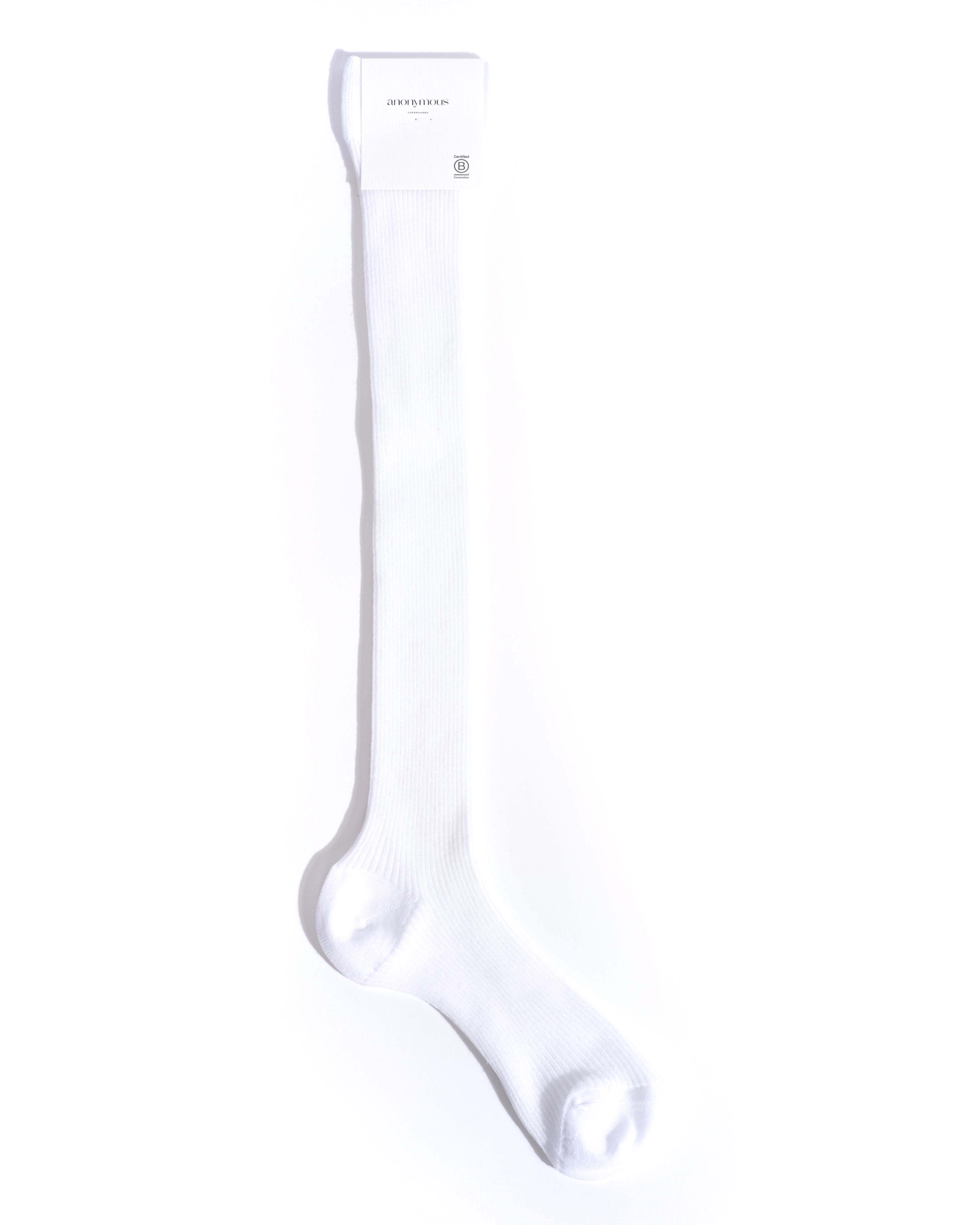 Noa midt calf glitter socks 52% nylon 48% polyester Cream