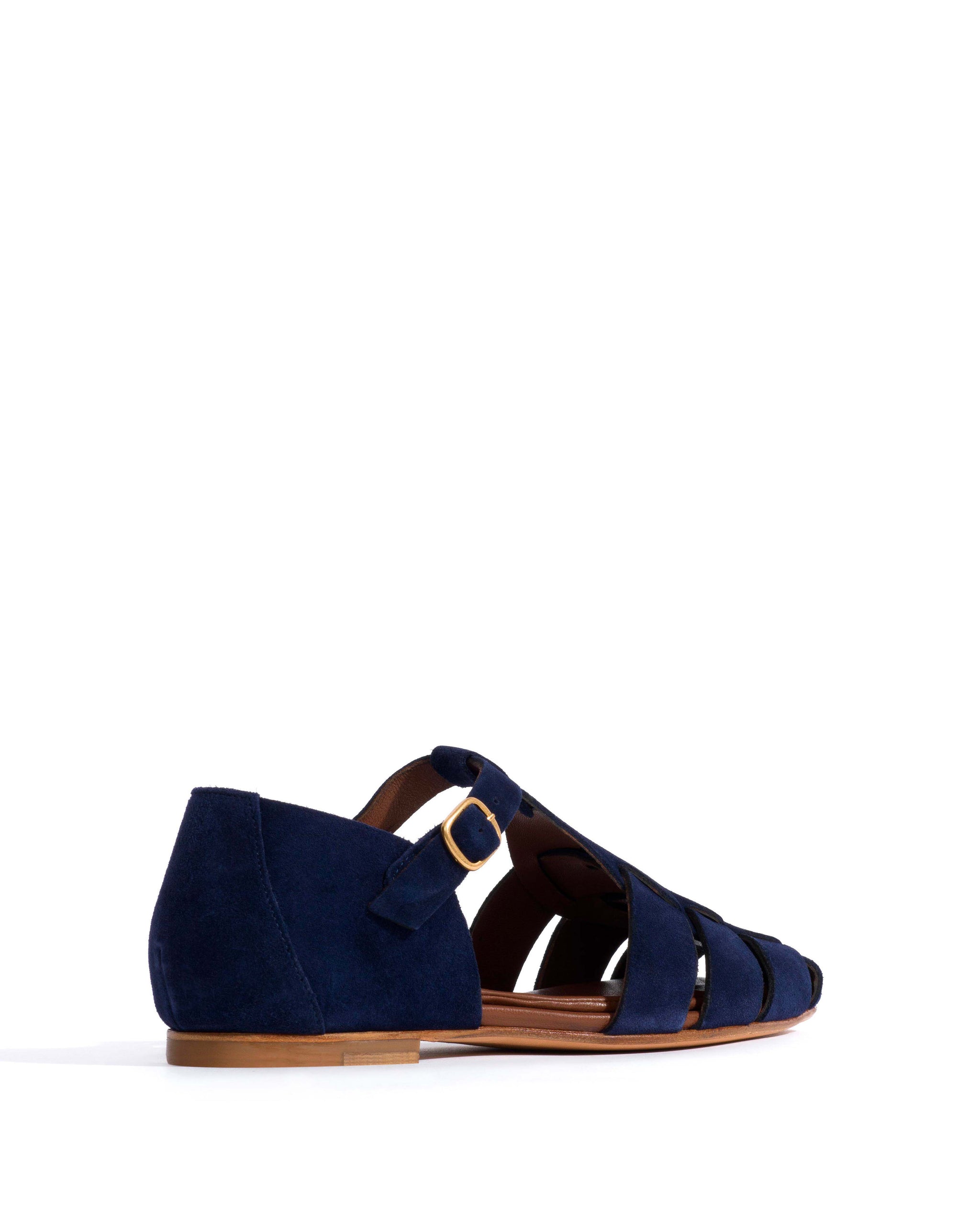 Lain flats Calf suede Ink blue - Anonymous Copenhagen Flat-loafers & ballerinas & pumps