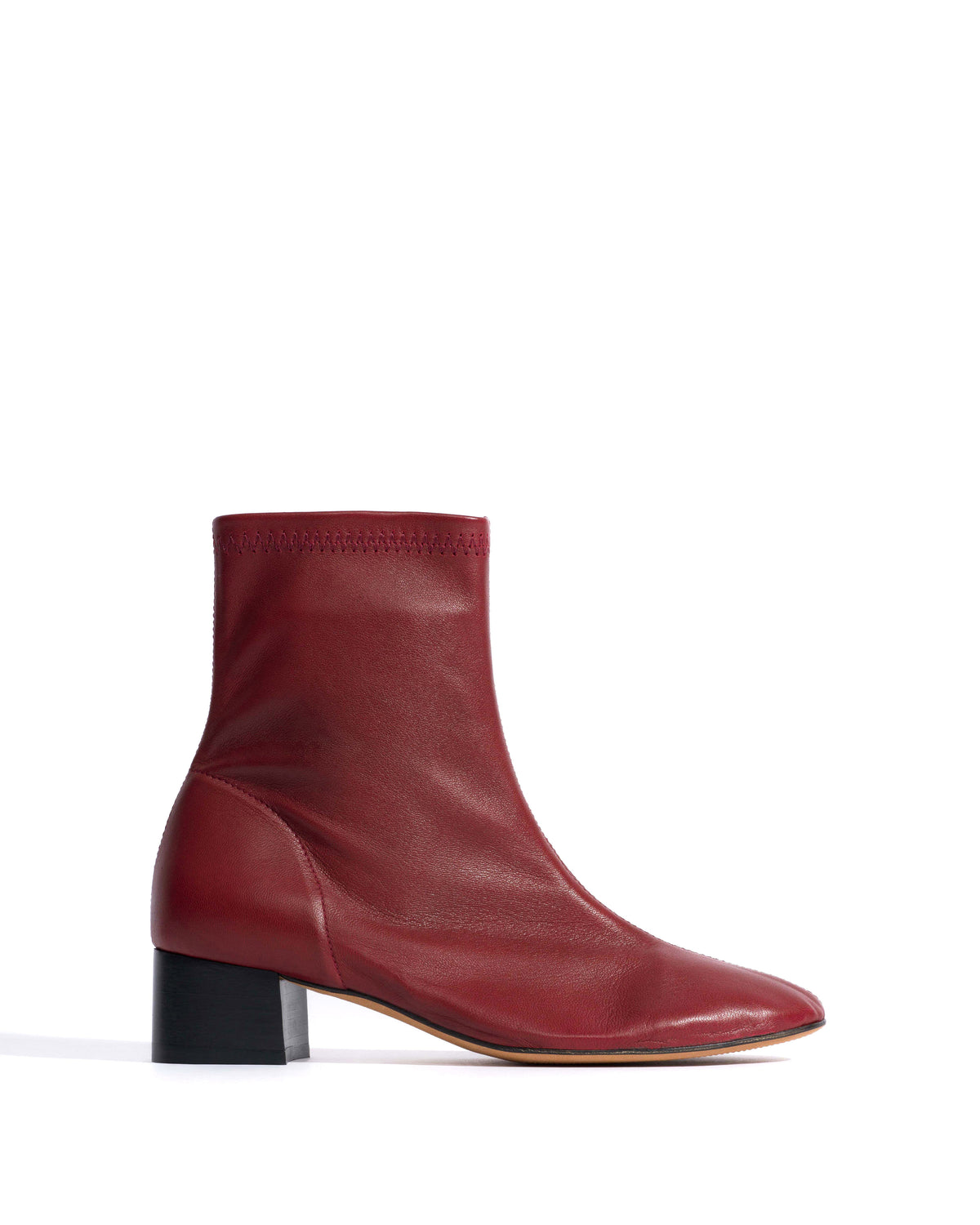 Hanny 40 stacked stretch Silky lamb Pomegranate