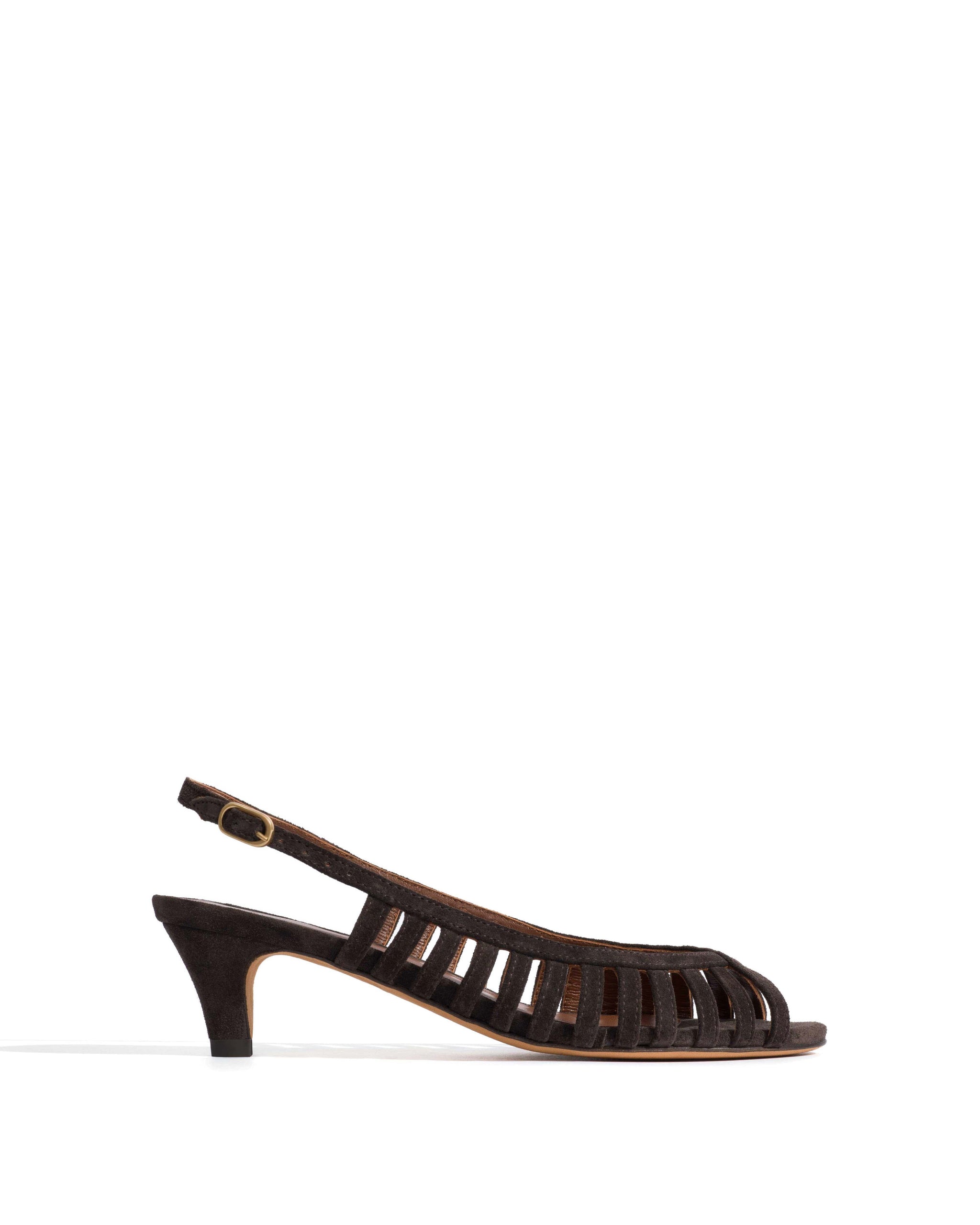 Carminho 40 stiletto Calf suede Espresso brown