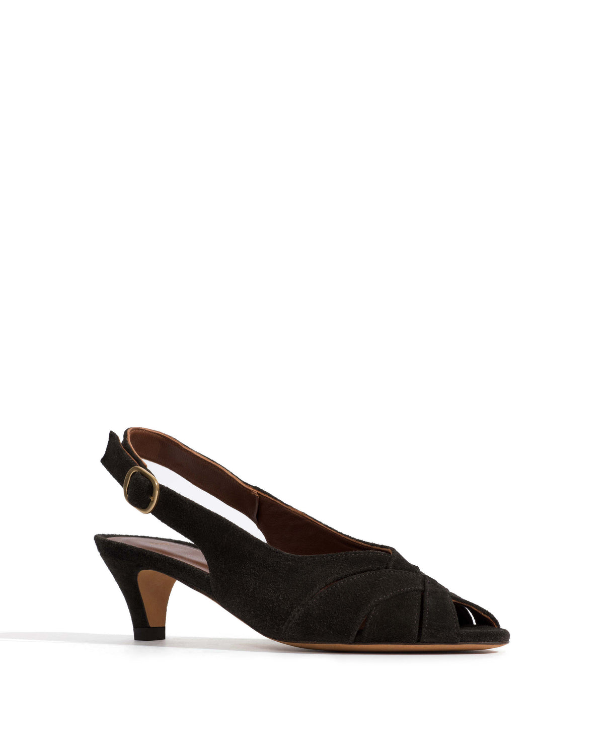 Kinha 40 Calf suede Espresso brown