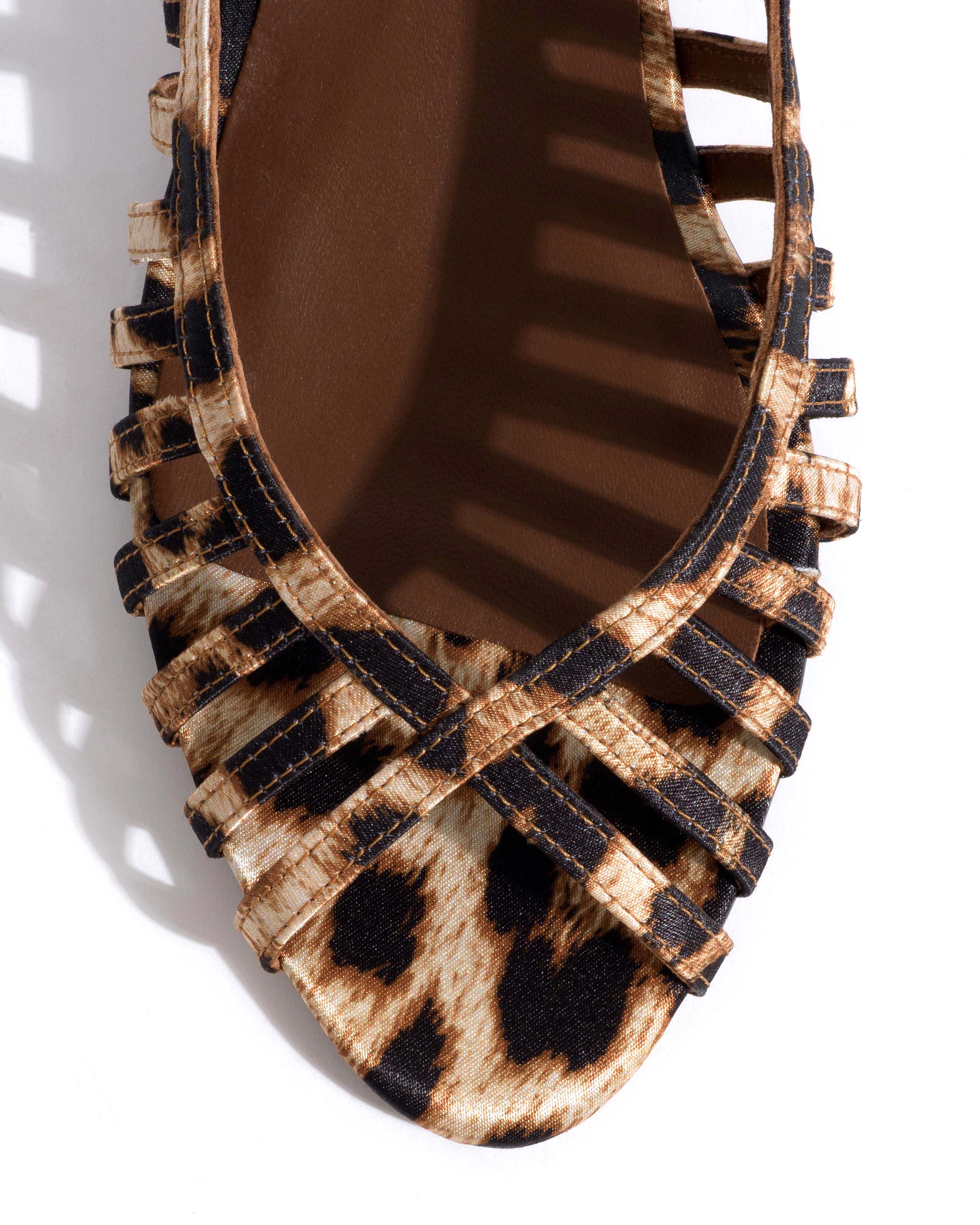 Carminho 40 stiletto Satin print Leopard