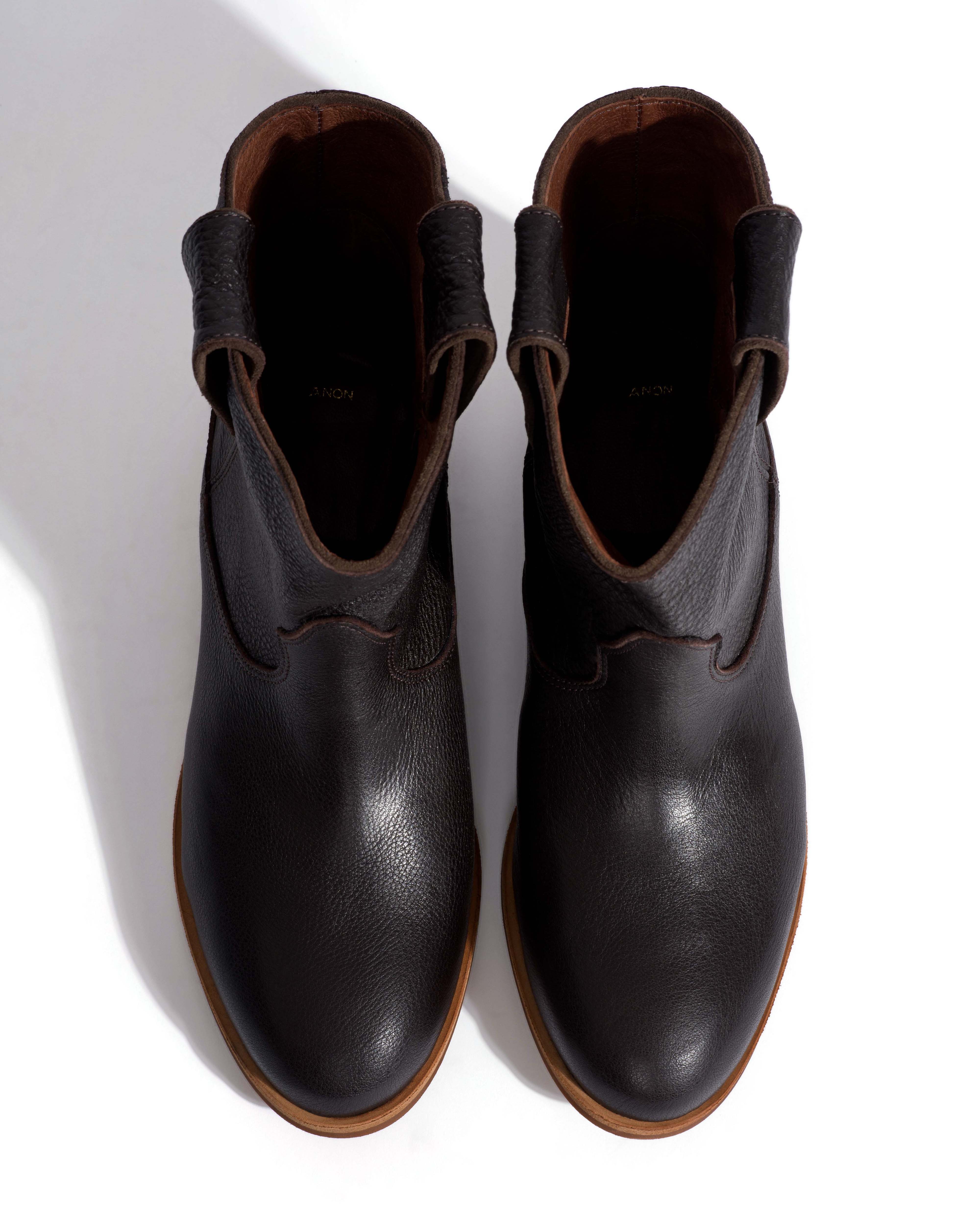 Monja Natural grain soft calf Espresso brown