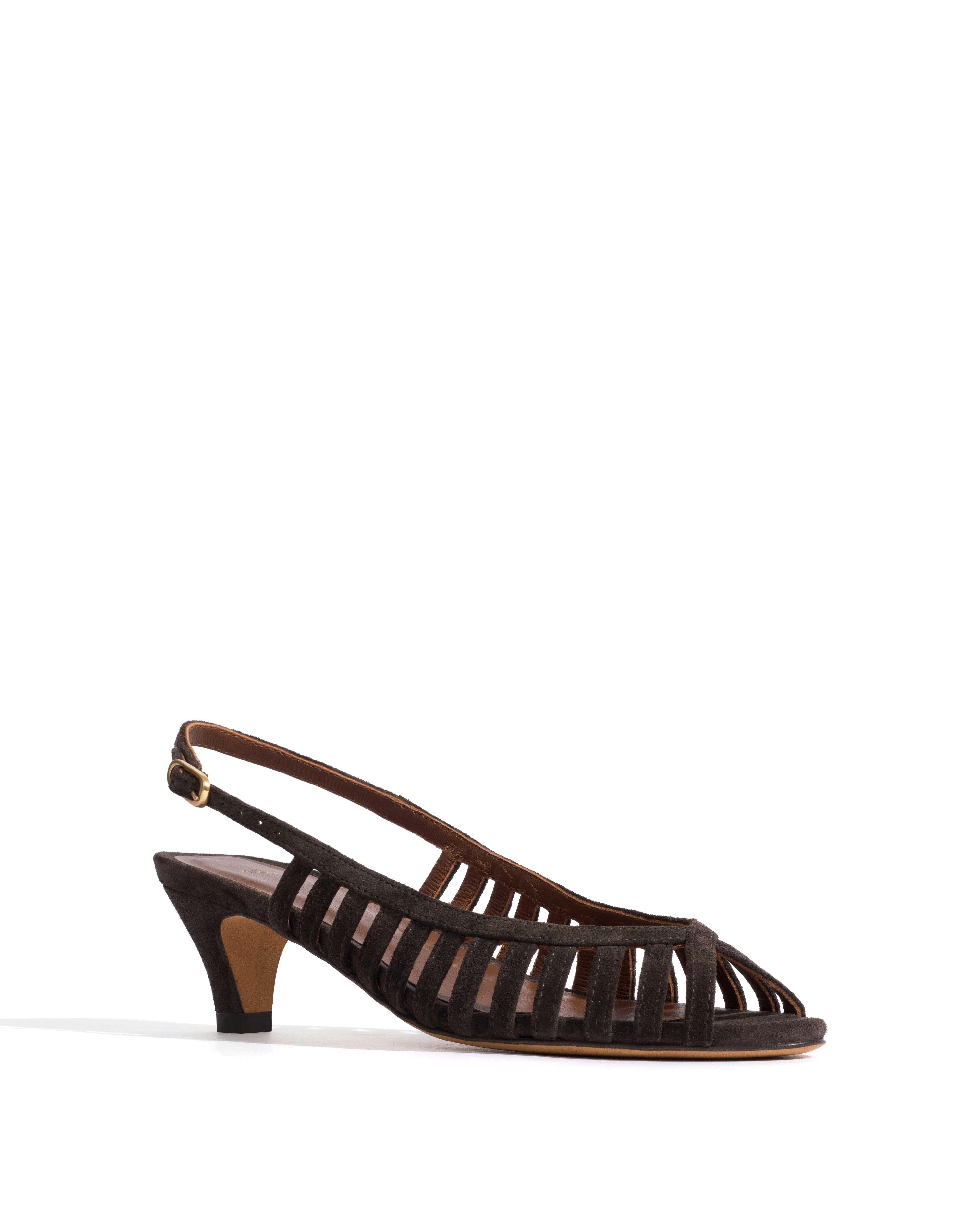 Carminho 40 stiletto Calf suede Espresso brown