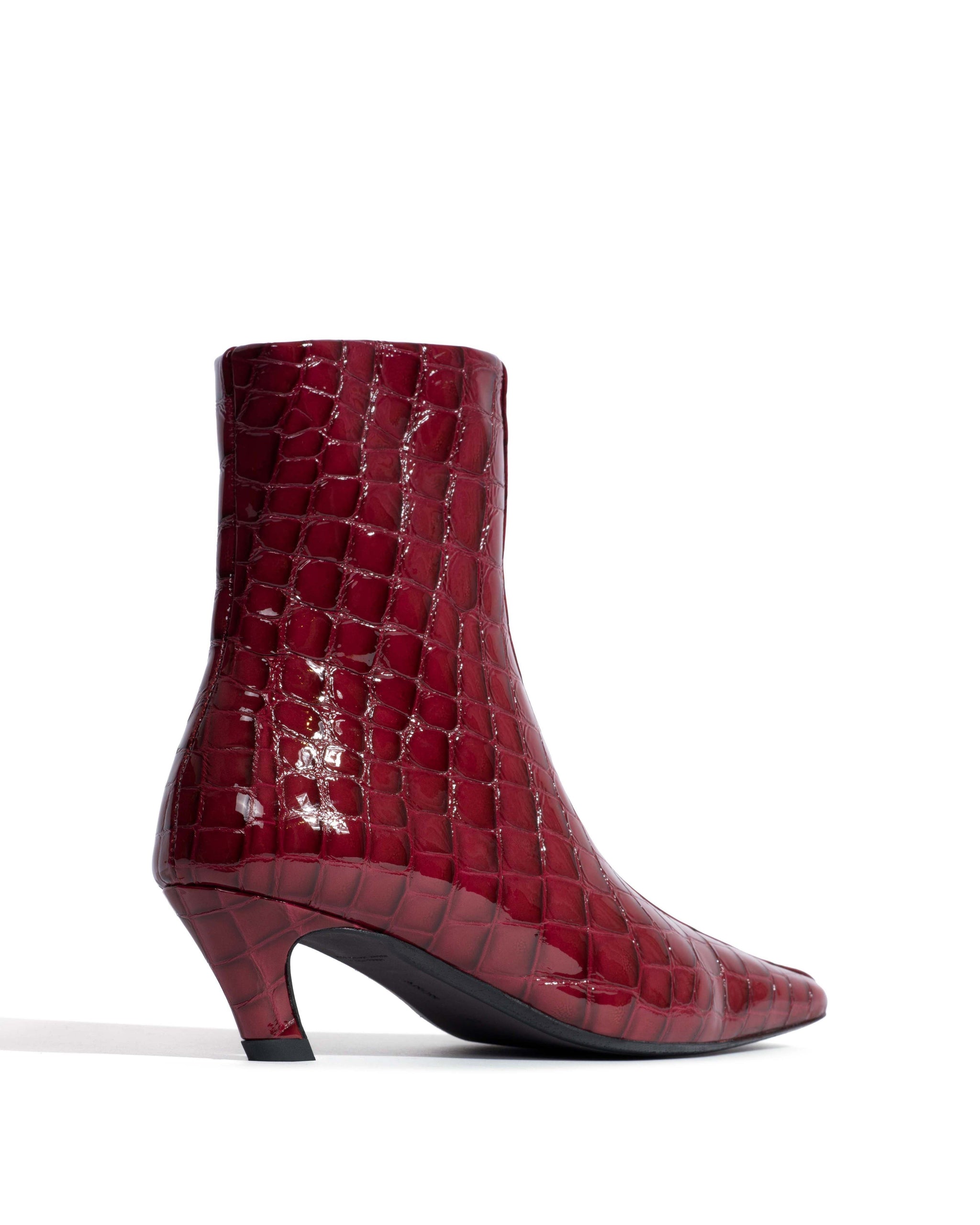 Leyla Polished croco calf Pomegranate