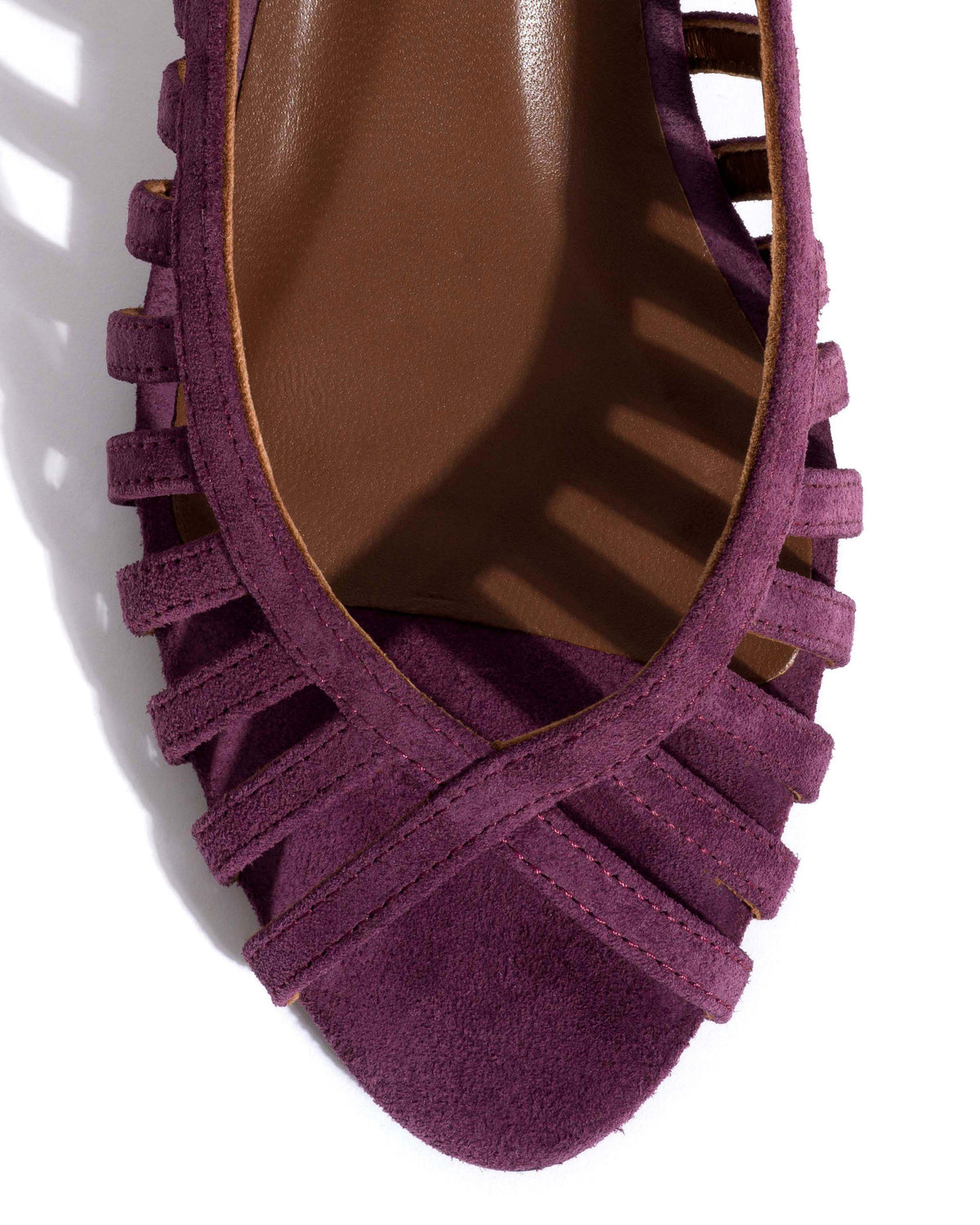 Carminho 40 stiletto Calf suede Fig purple