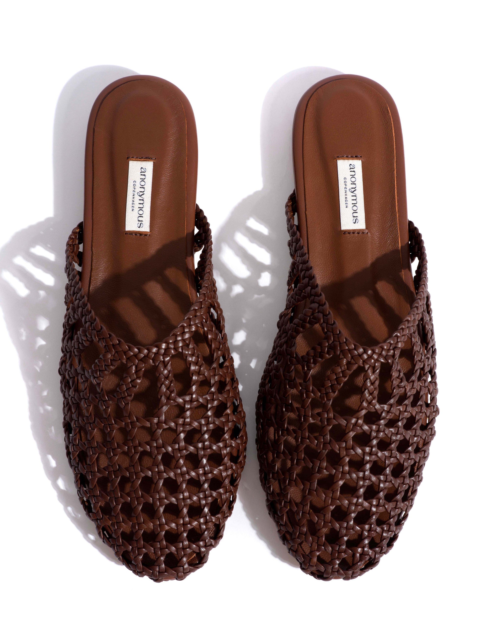 Sabrina 10 hand-braided leather Chocolate - 