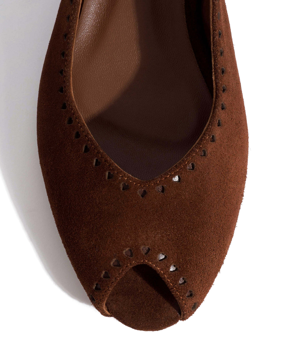 Muli 25 Calf suede Chocolate