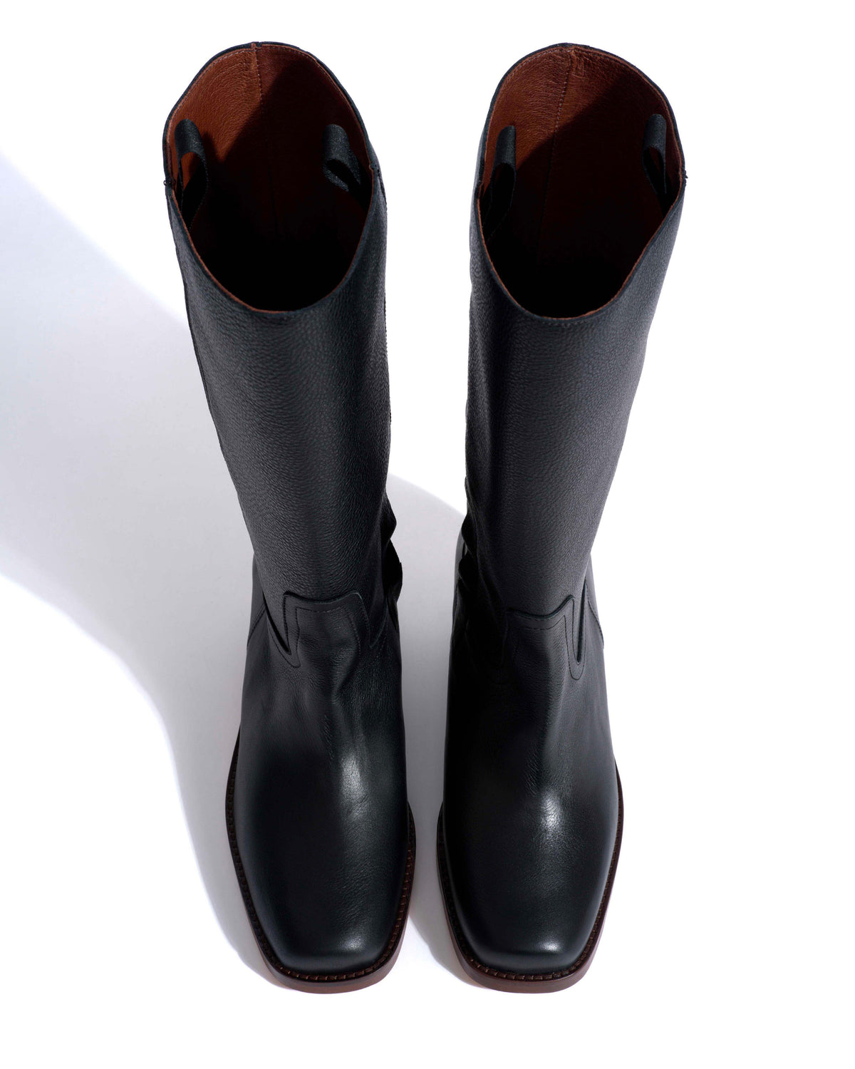 Tarisha Natural grain soft calf Black