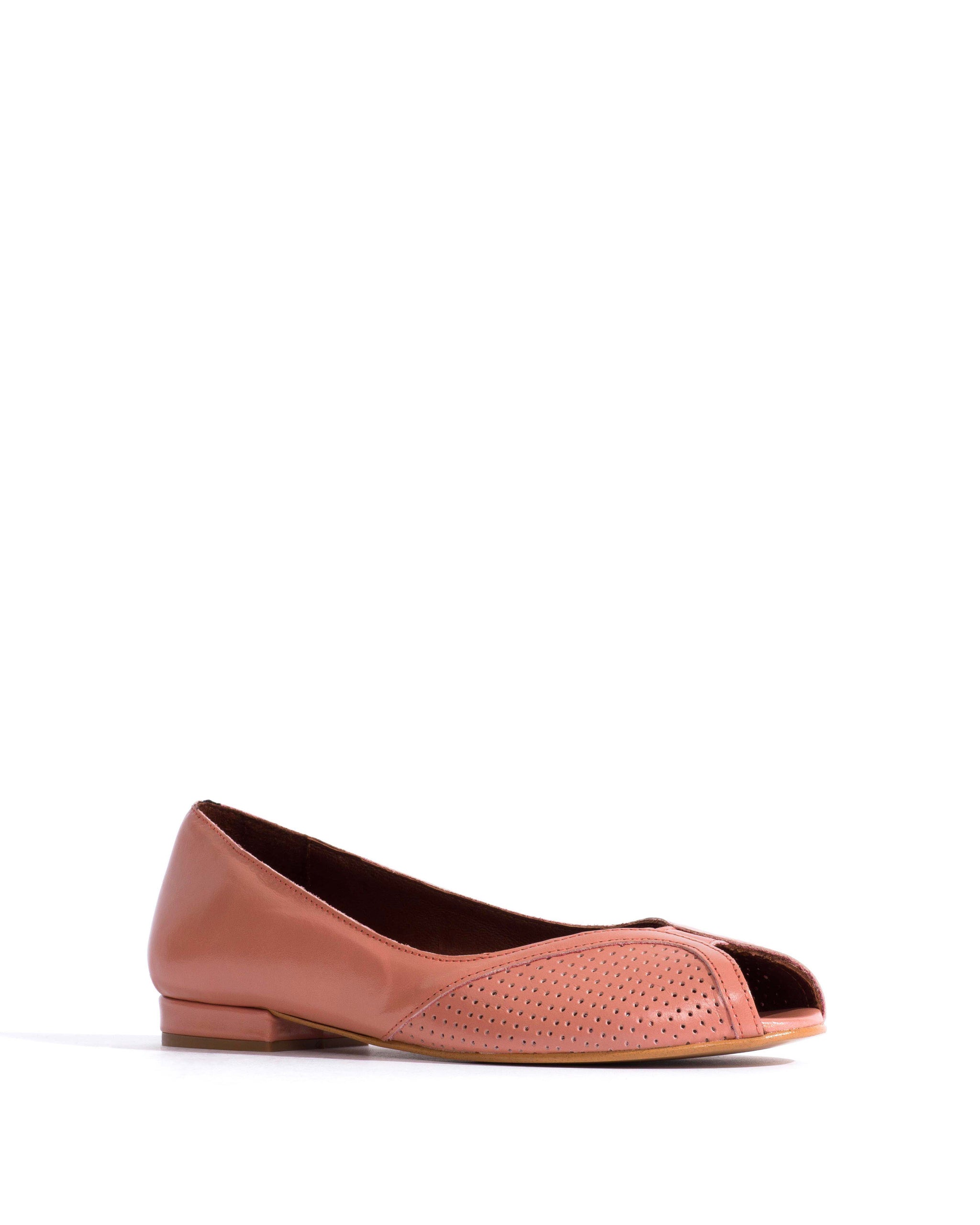 Tiffy Crinkled polished goat Misty coral