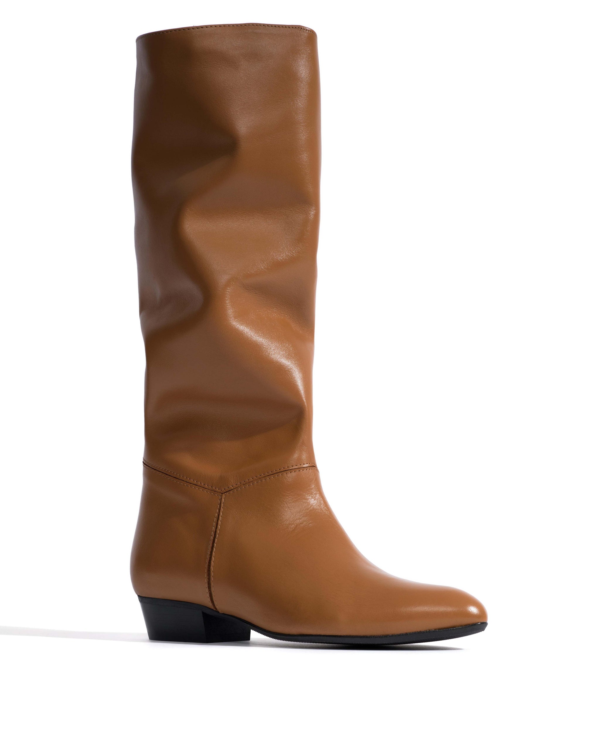 Jasmina 20 Soft calf & suede leather Camel & cinnamon