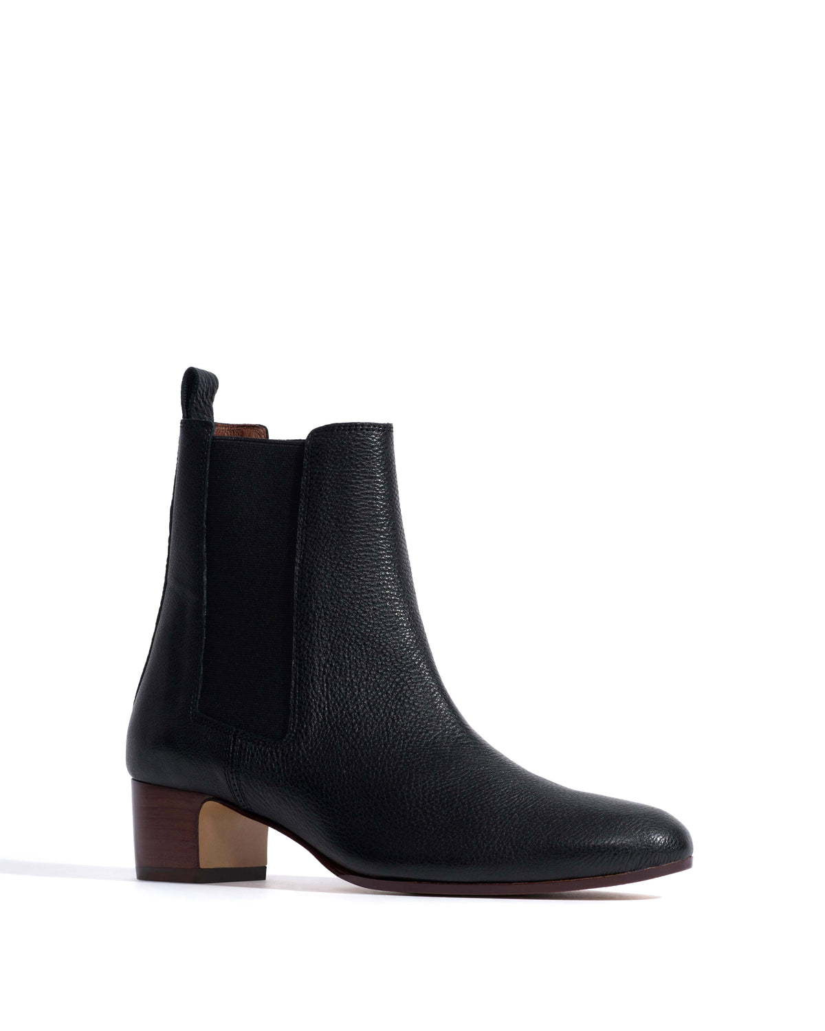 Niabella Natural grain soft calf Black
