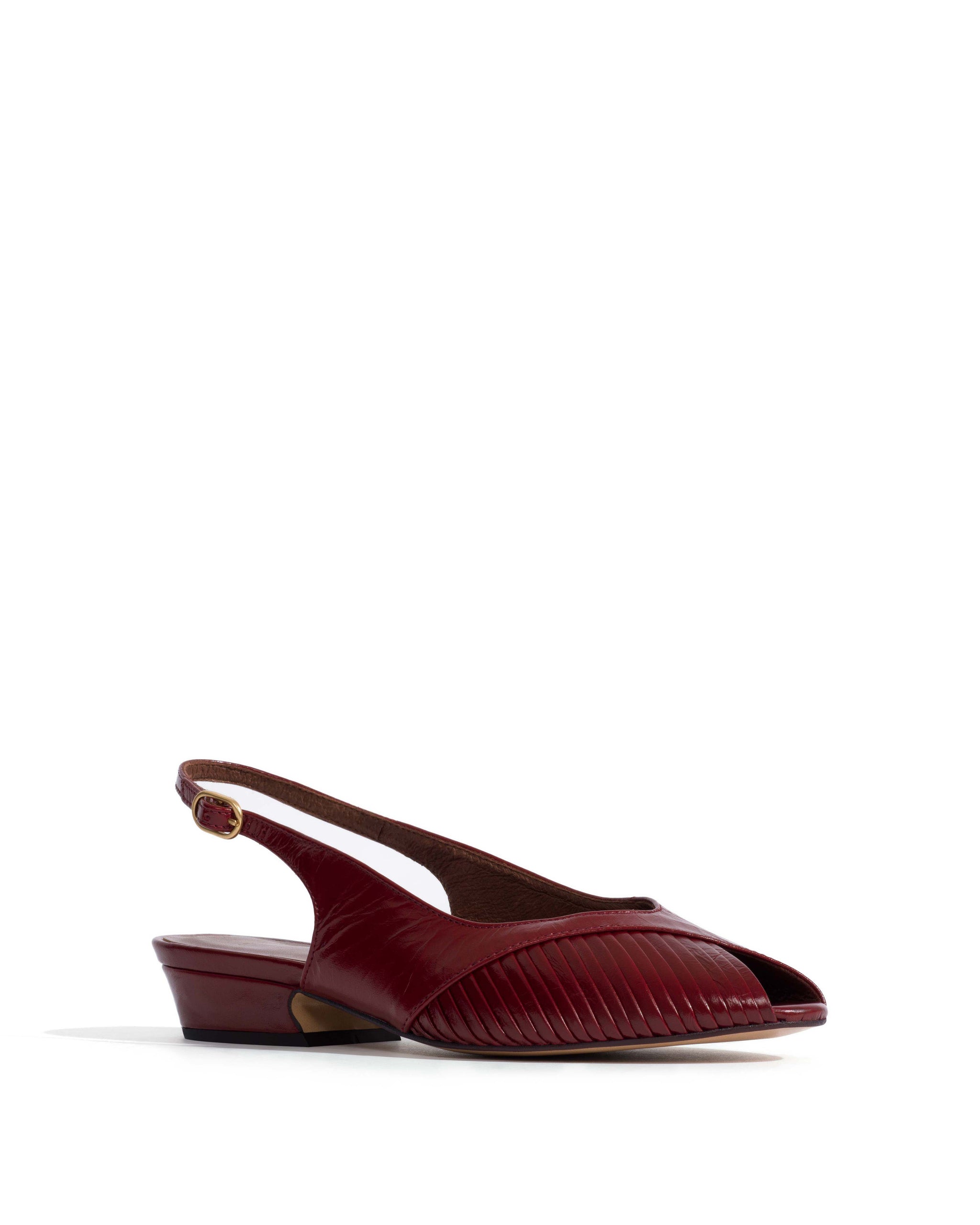 Cassandra 25 Crinkled polished goat Pomegranate