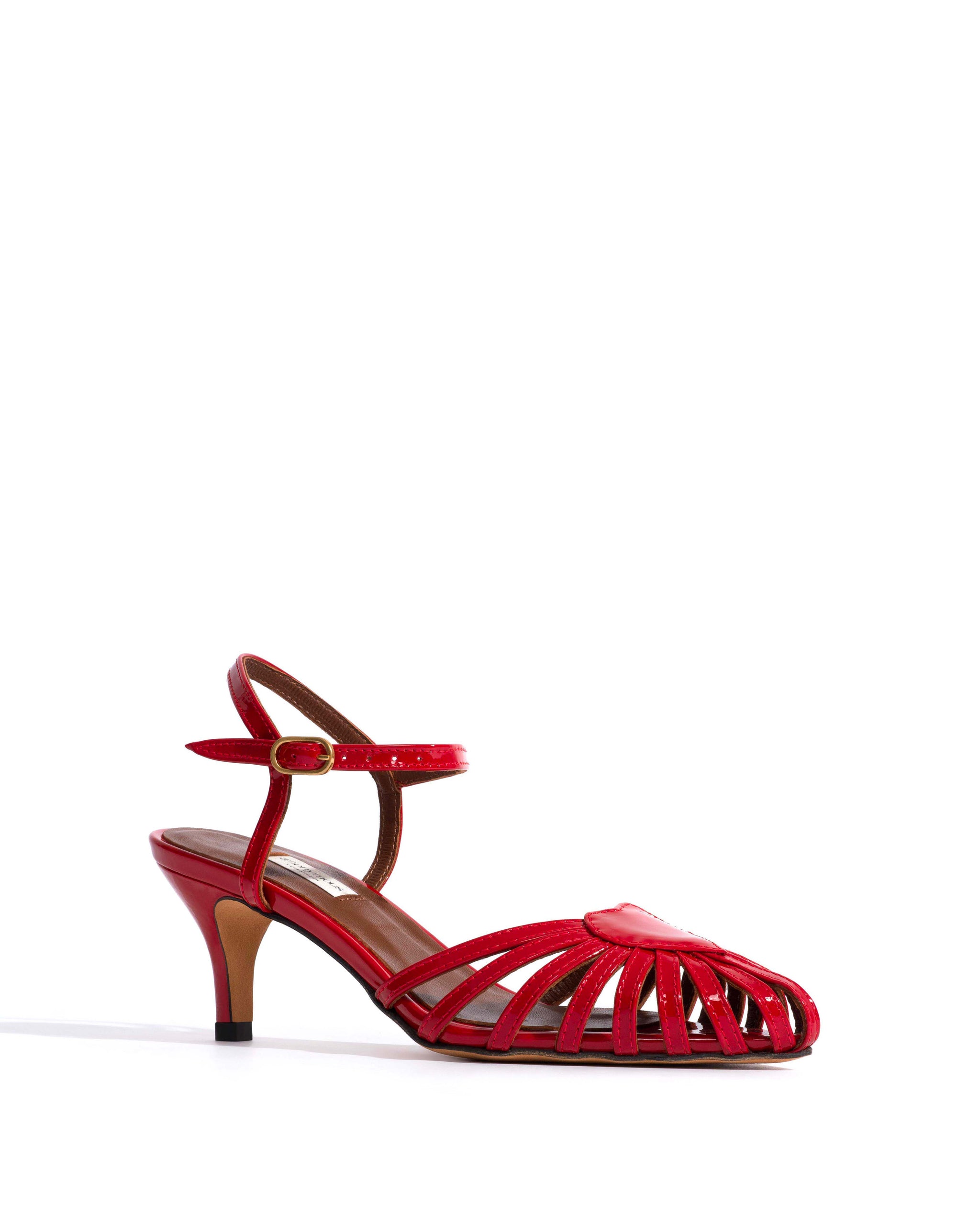 Keesha 55 Polished soft calf Ruby red - Anonymous Copenhagen Heels