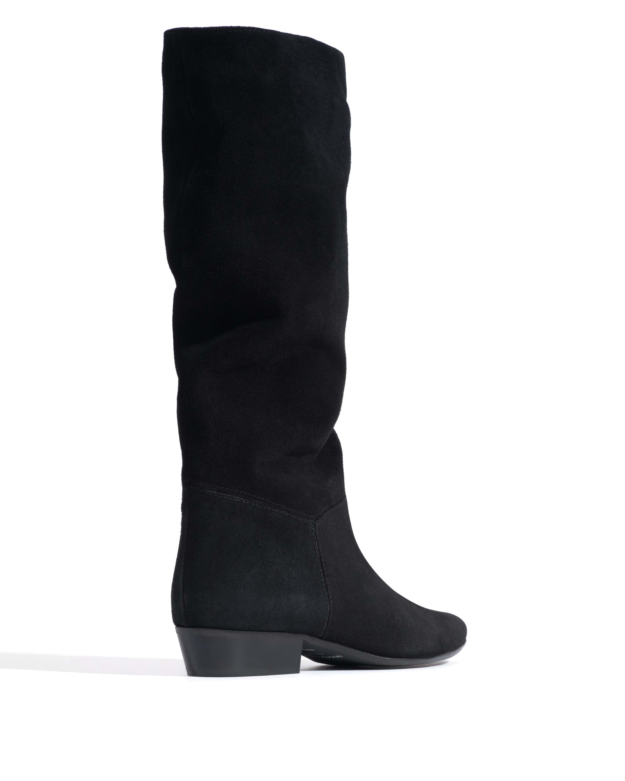 Jasmina 20 Calf suede & sleek leather Black