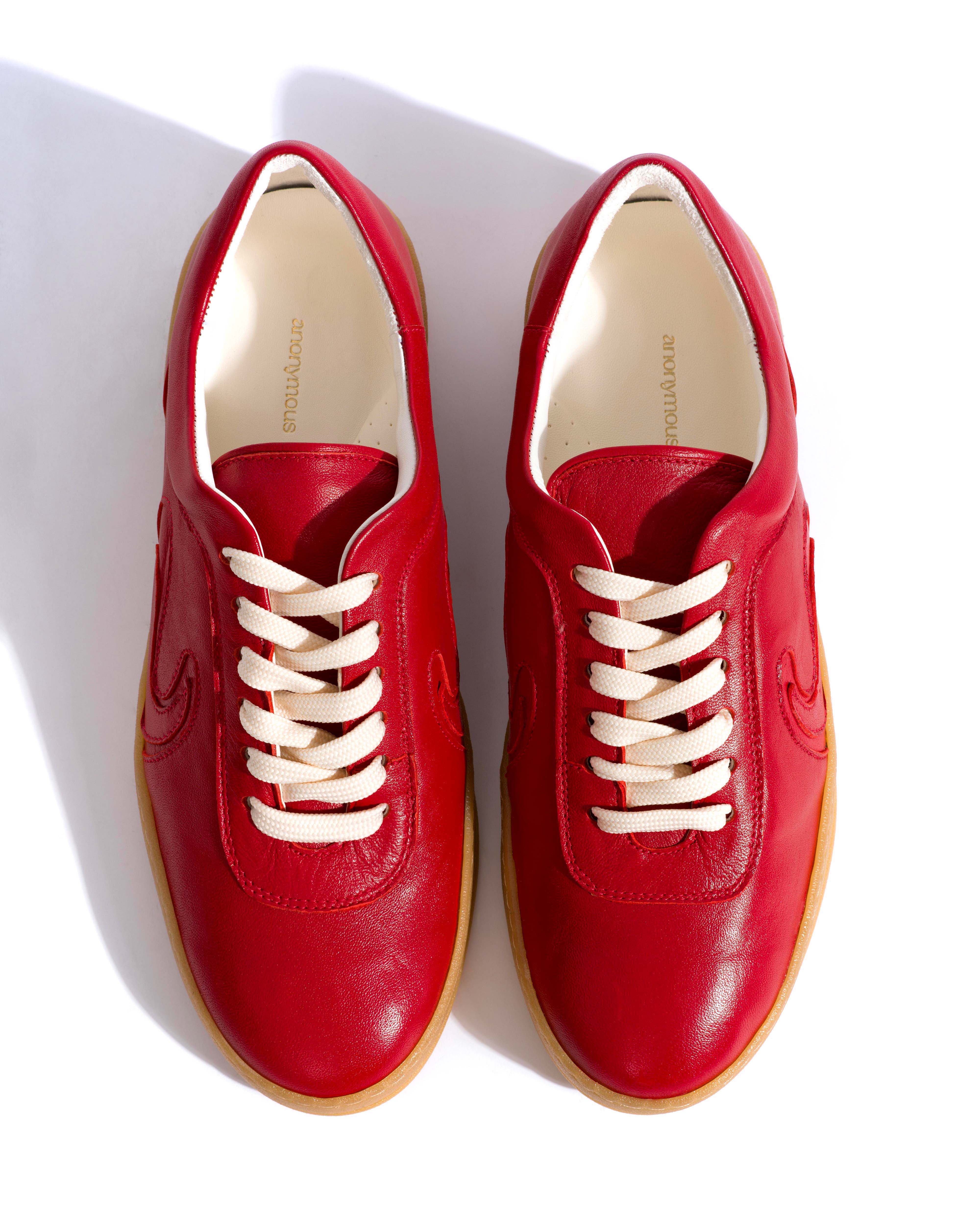 Blaire Shiny lamb Ruby red