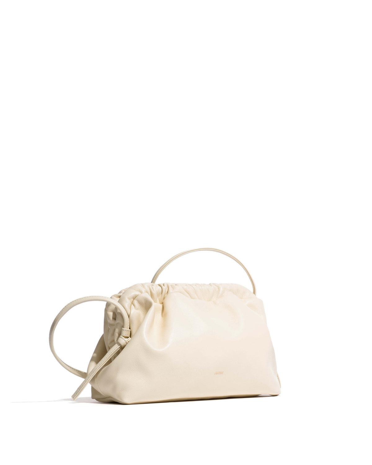 Hally classic cloud bag Shiny lamb White sand