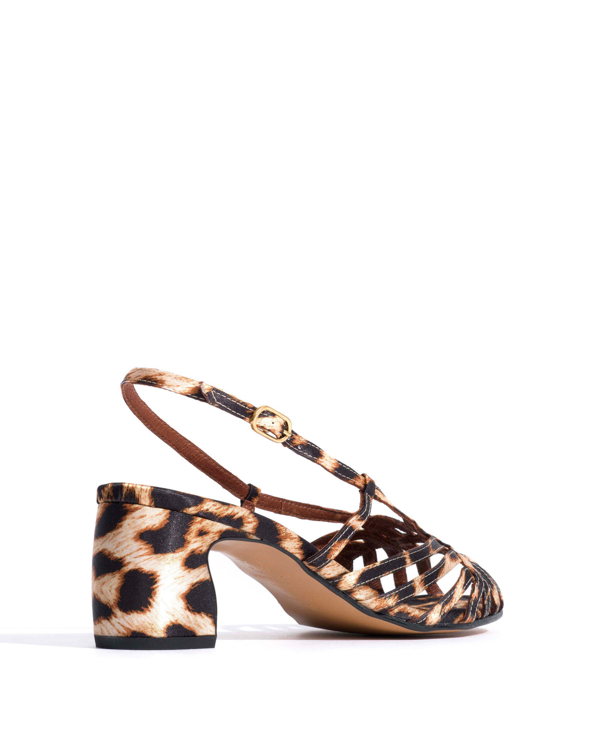 Briddie 50 heart Satin print Leopard