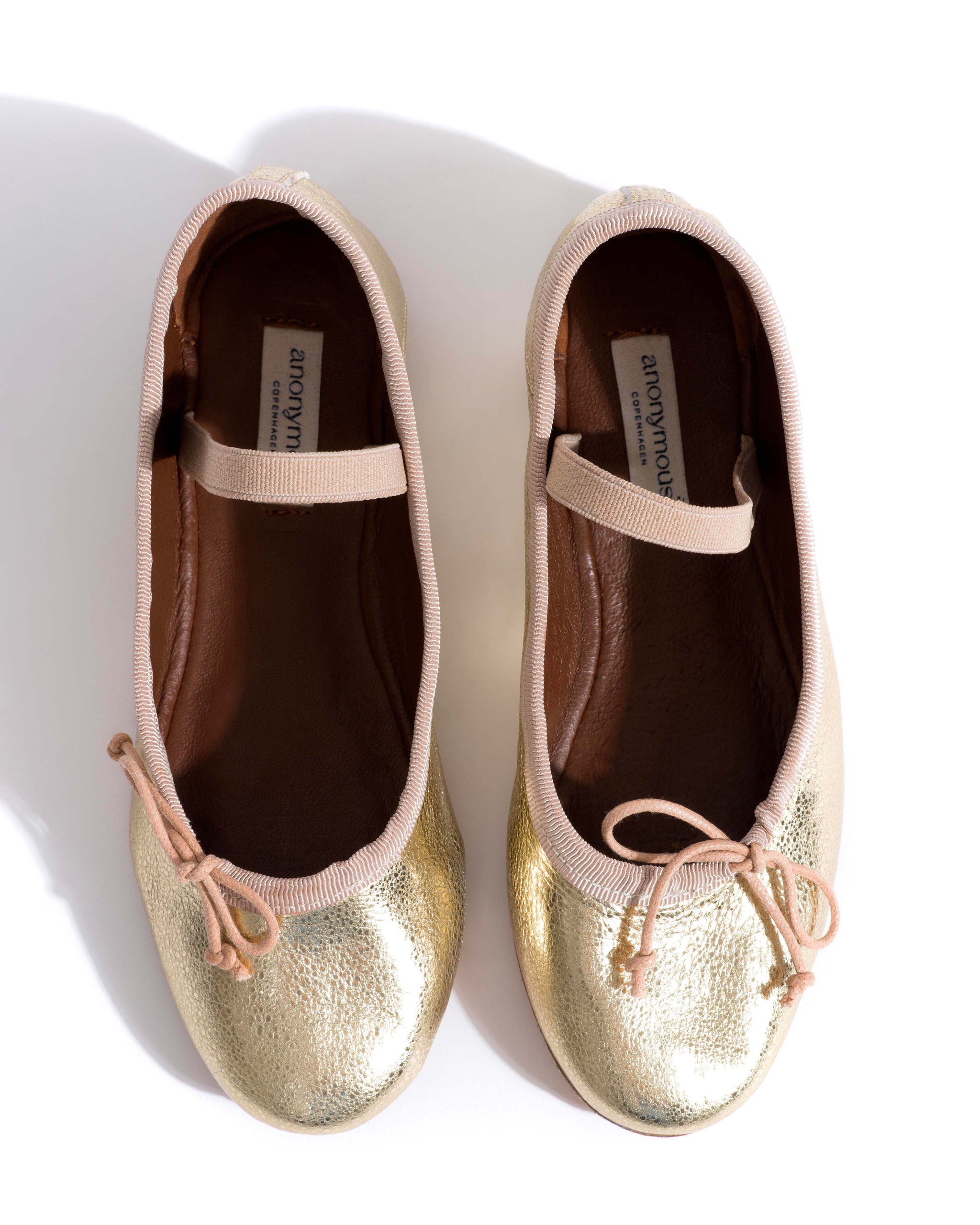 Rhina junior Grained metallic lamb Champagne - Anonymous Copenhagen Flat-loafers & ballerinas & pumps