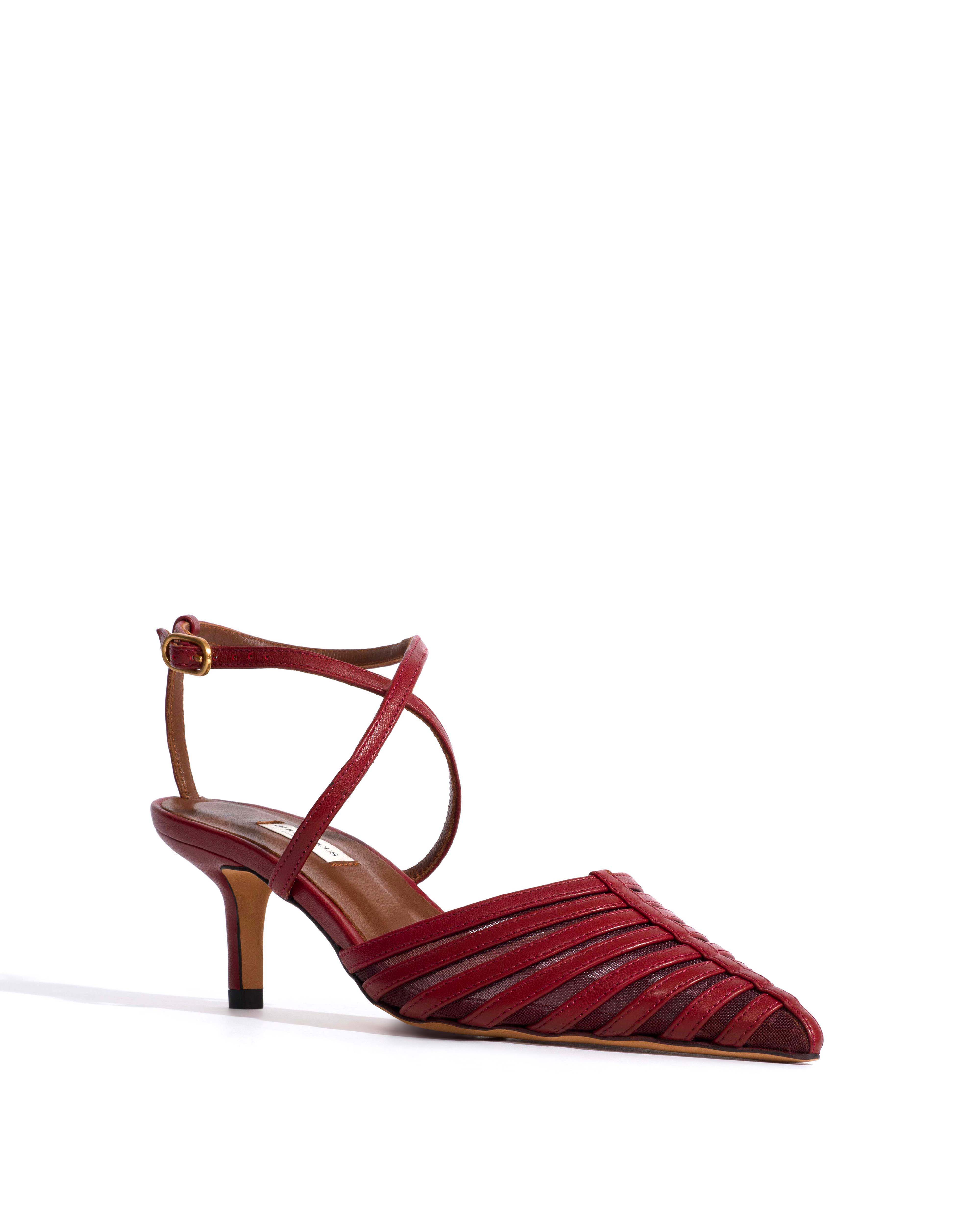 Schila mesh Shiny lamb & mesh Pomegranate