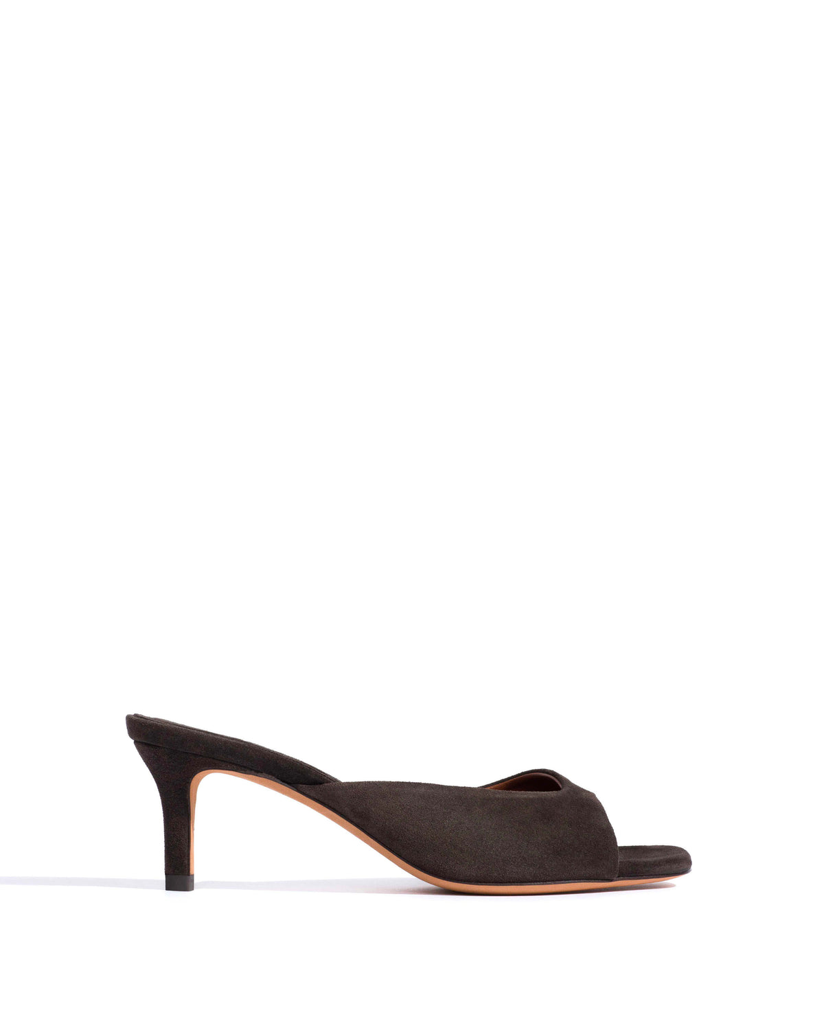Mazy 55 Calf suede Espresso brown