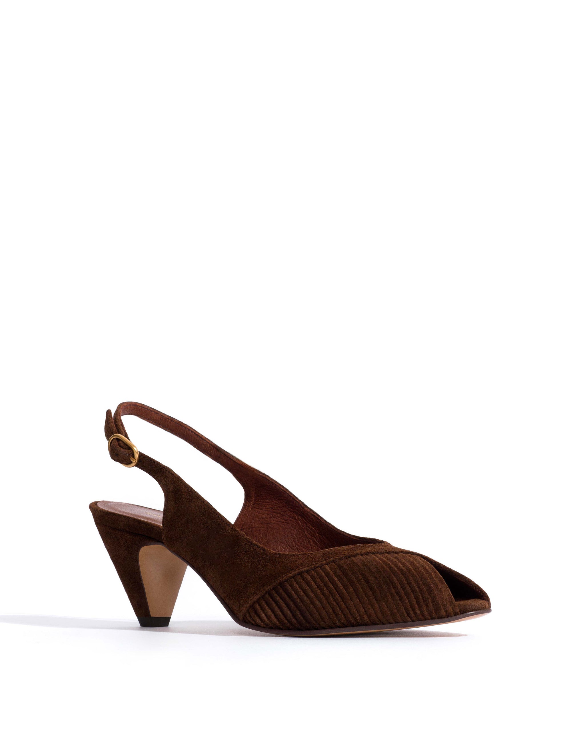 Cassandra 50 stiletto Calf suede Chocolate
