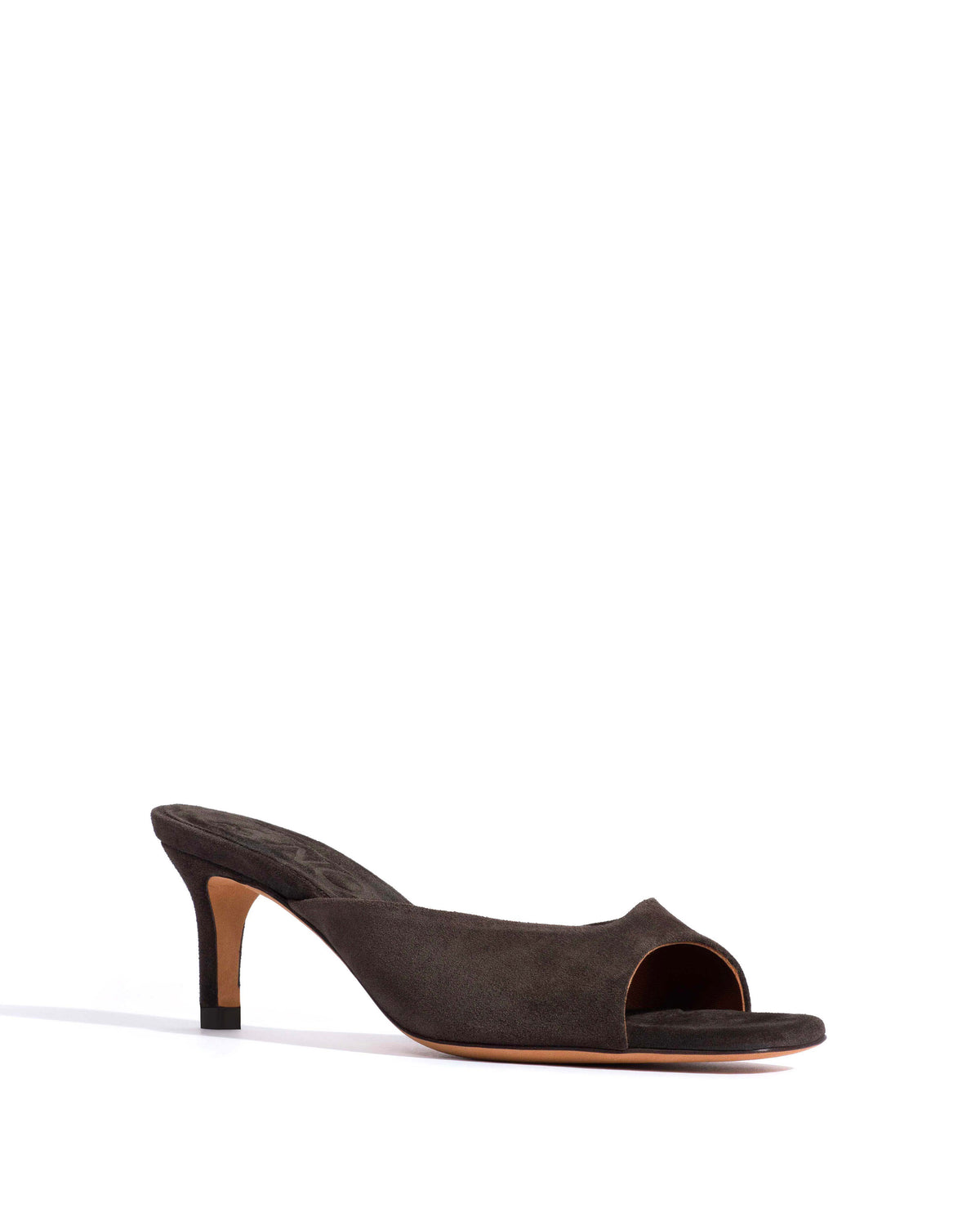 Mazy 55 Calf suede Espresso brown
