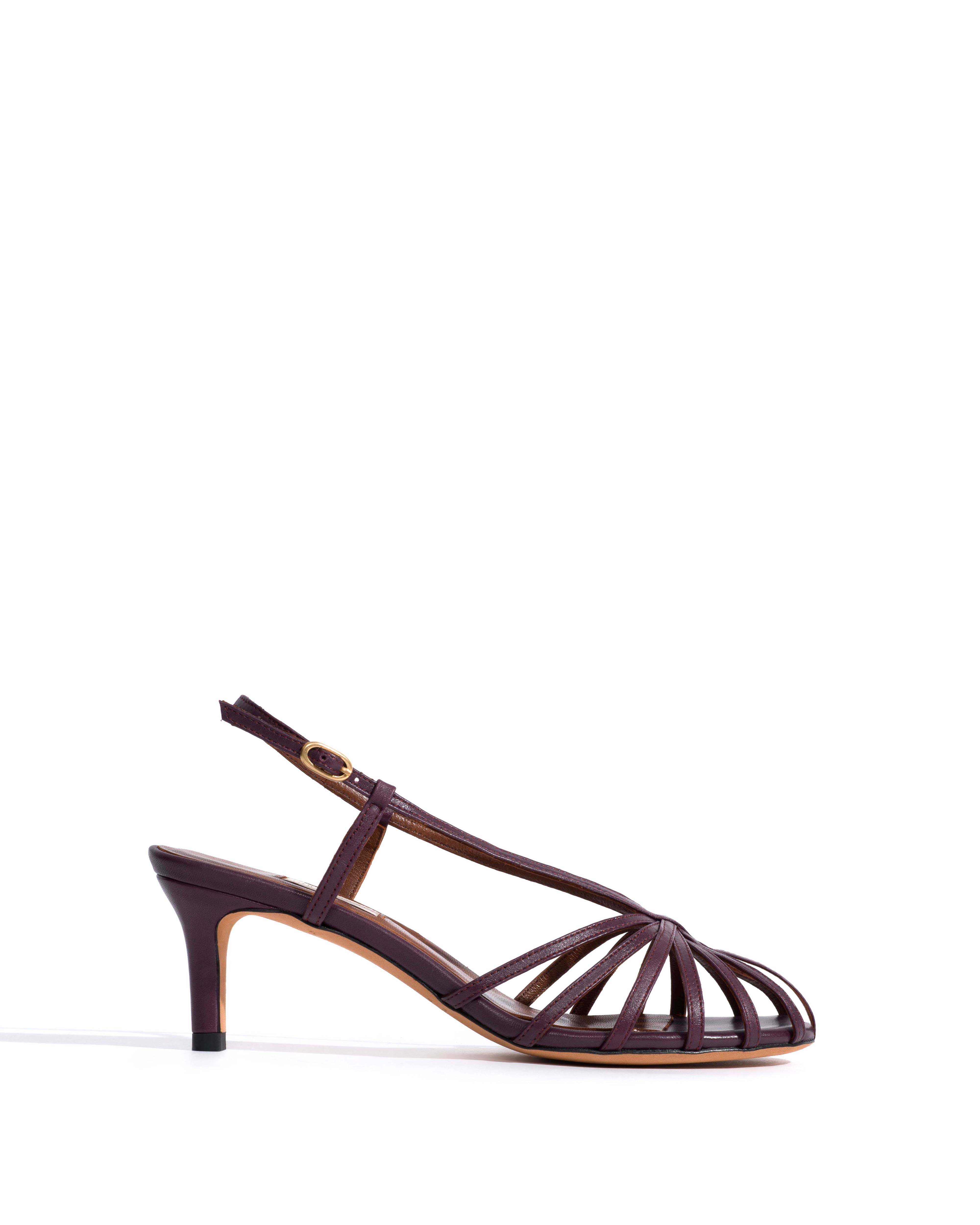 Candace 55 Shiny lamb Fig purple