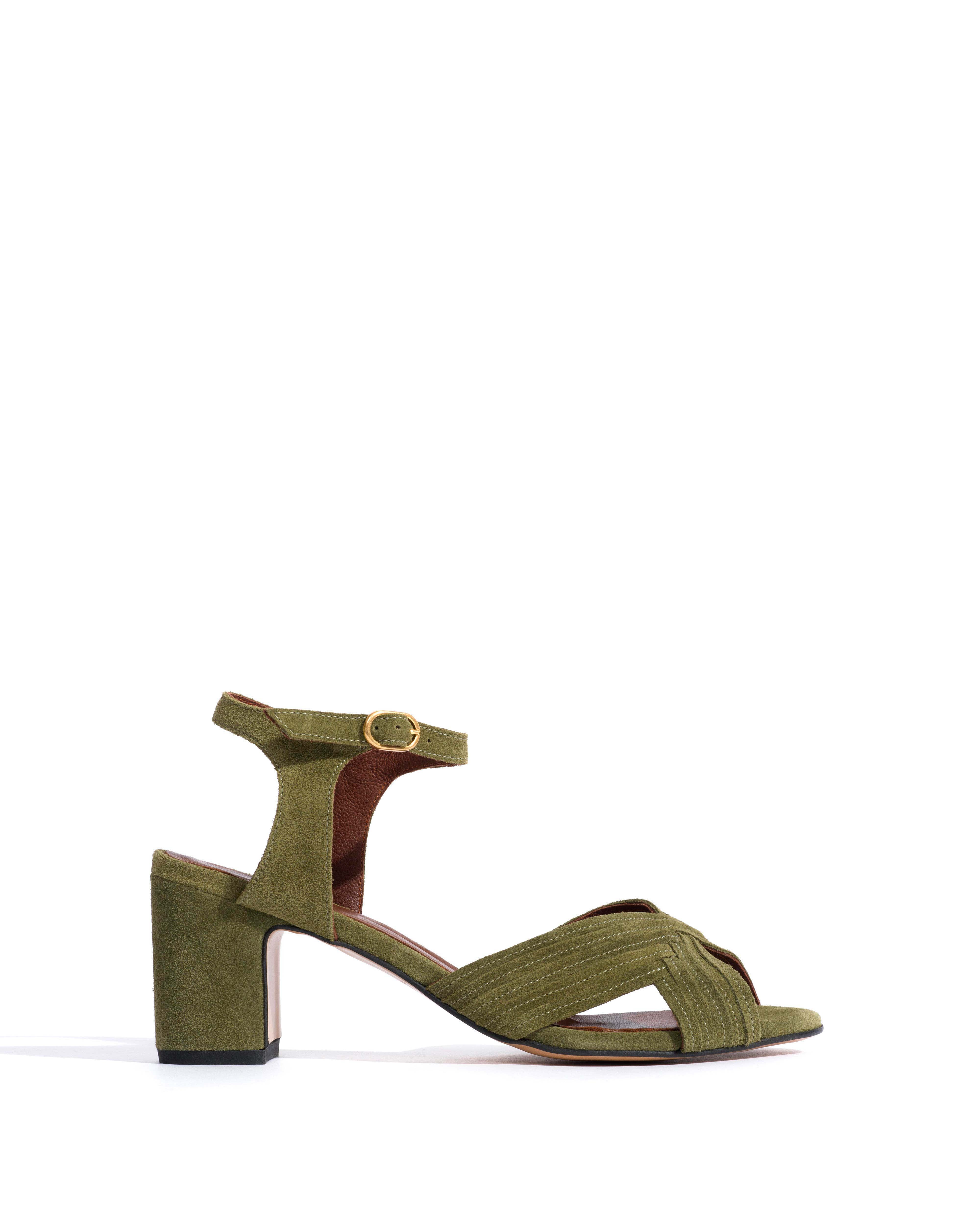 Niabi 50 Calf suede Olive green