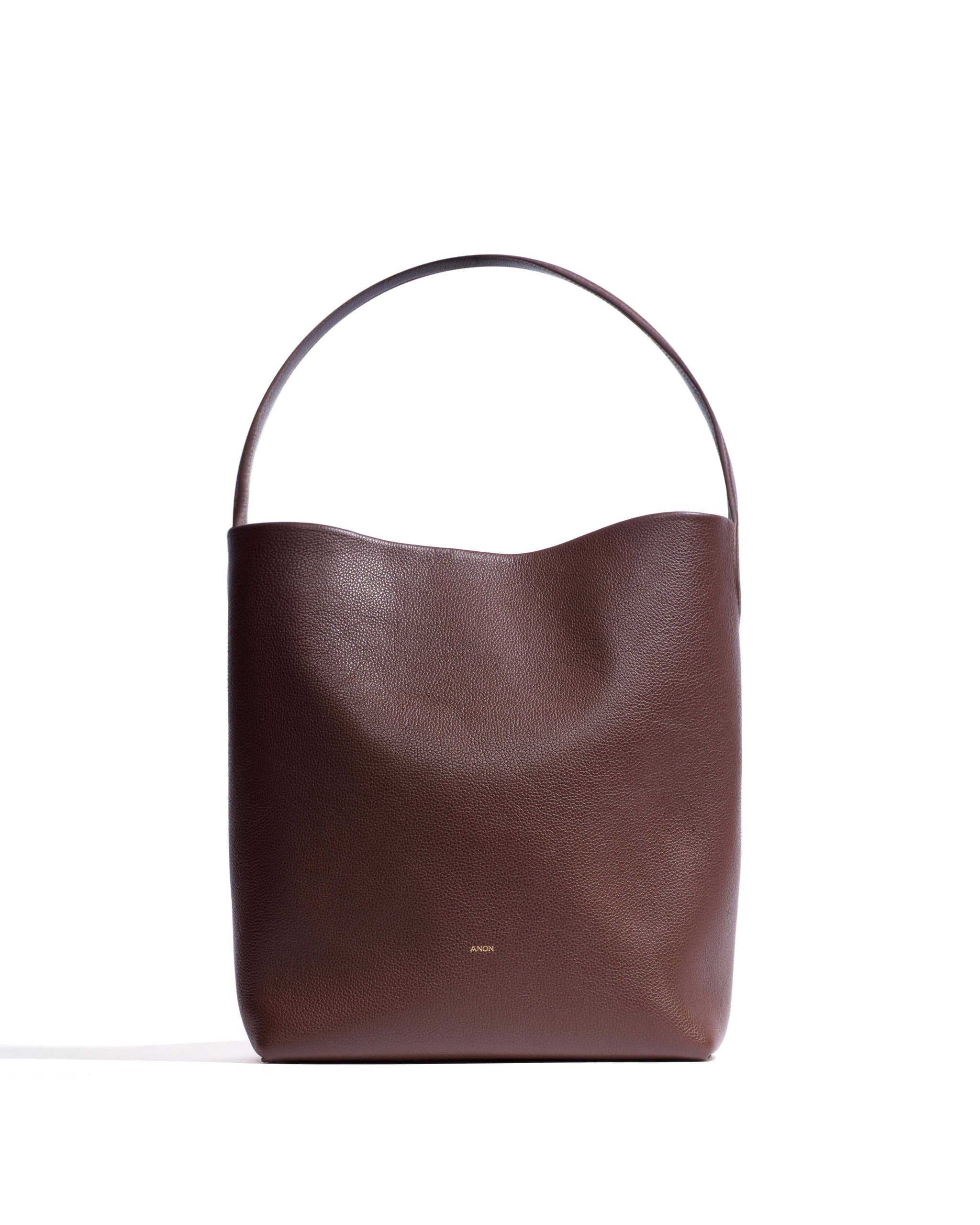 Versa everyday bag Pebbled soft calf Chocolate
