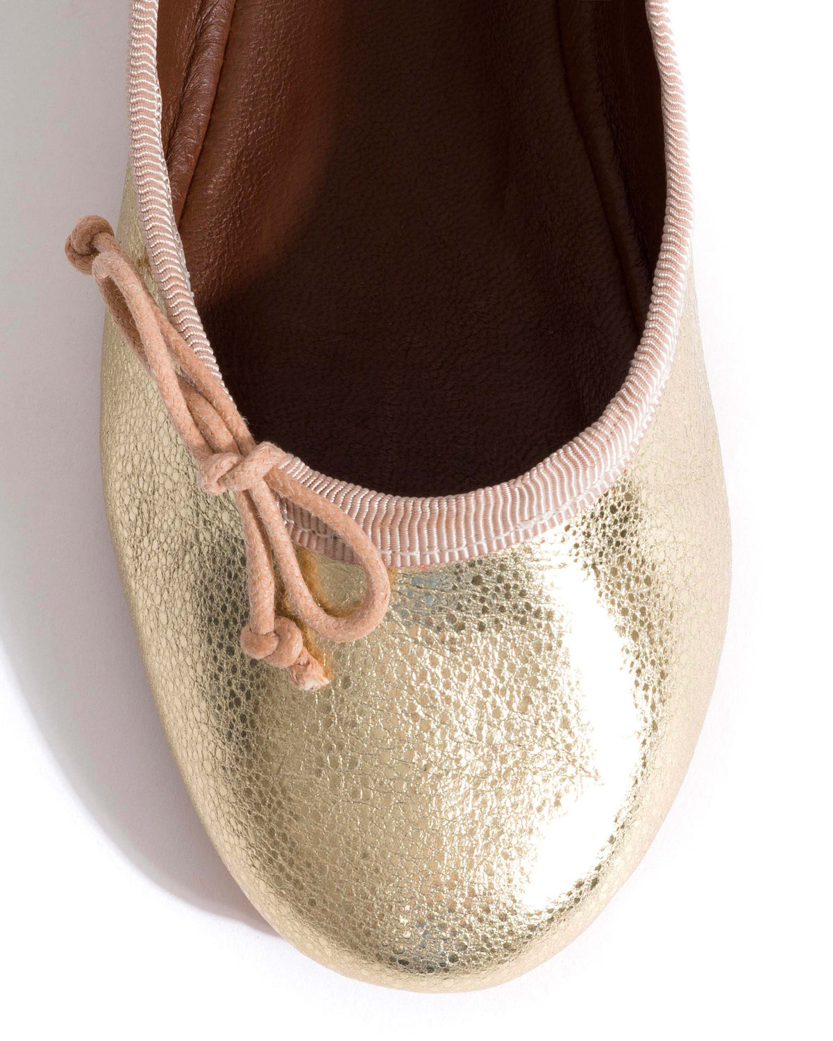 Rhina junior Grained metallic lamb Champagne