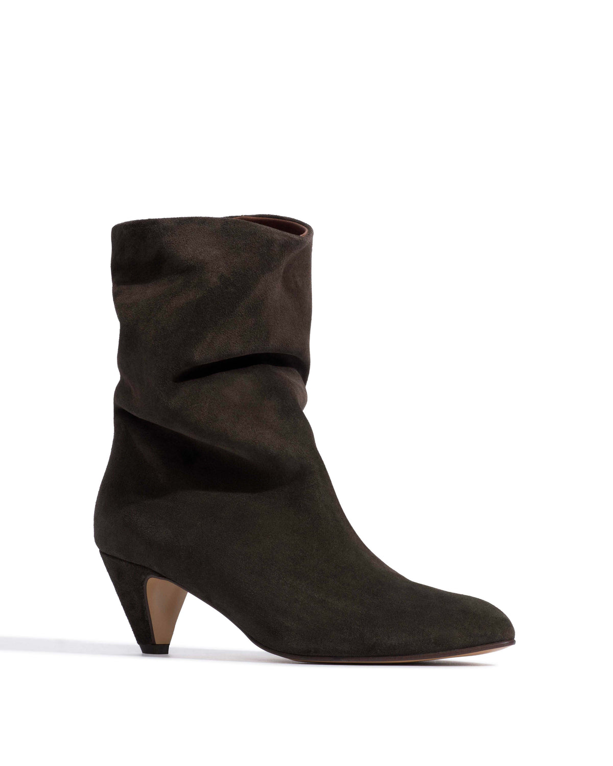 Vully 50 stiletto Calf suede Espresso brown