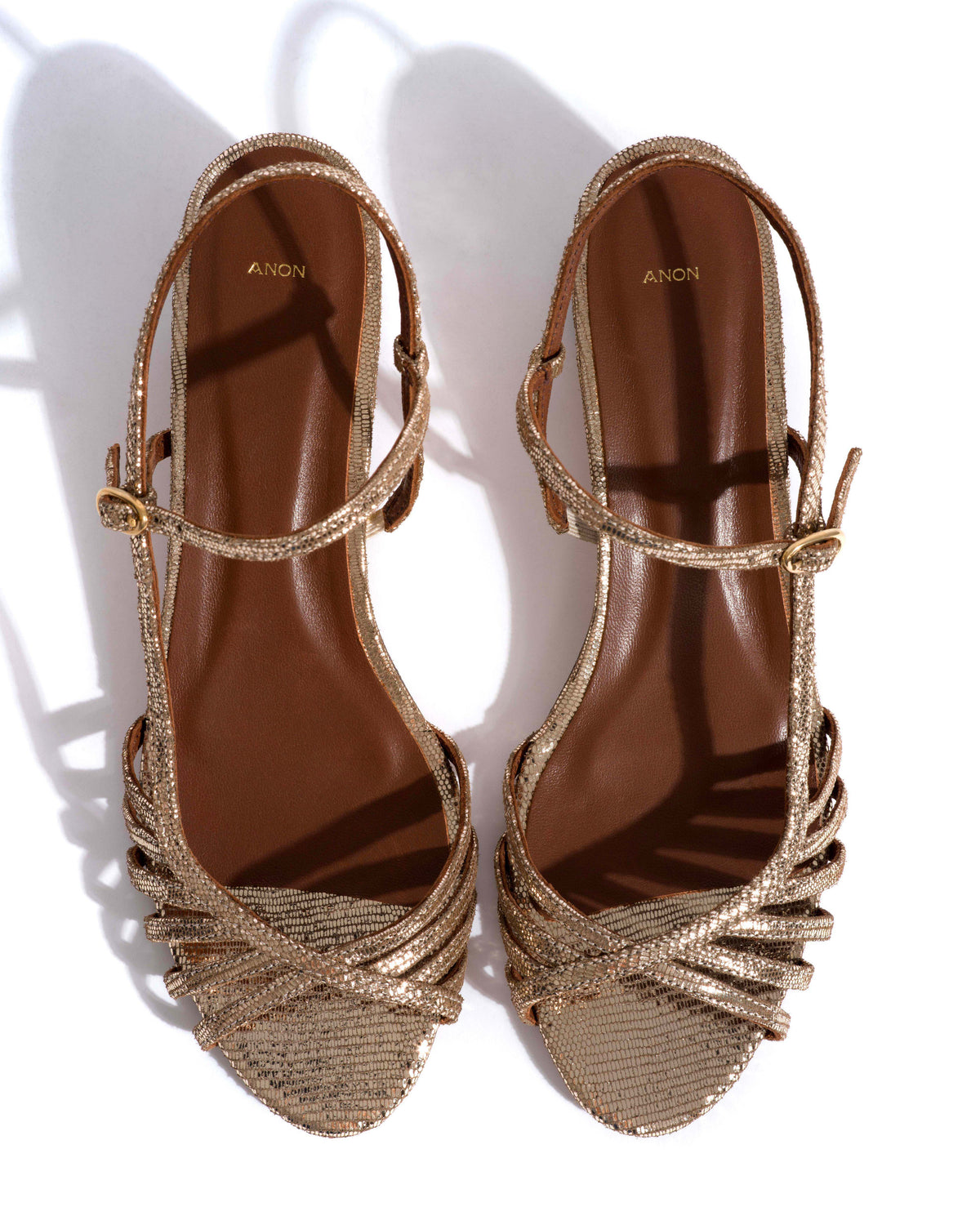 Carlota 40 Lizard metallic goat Vintage champagne