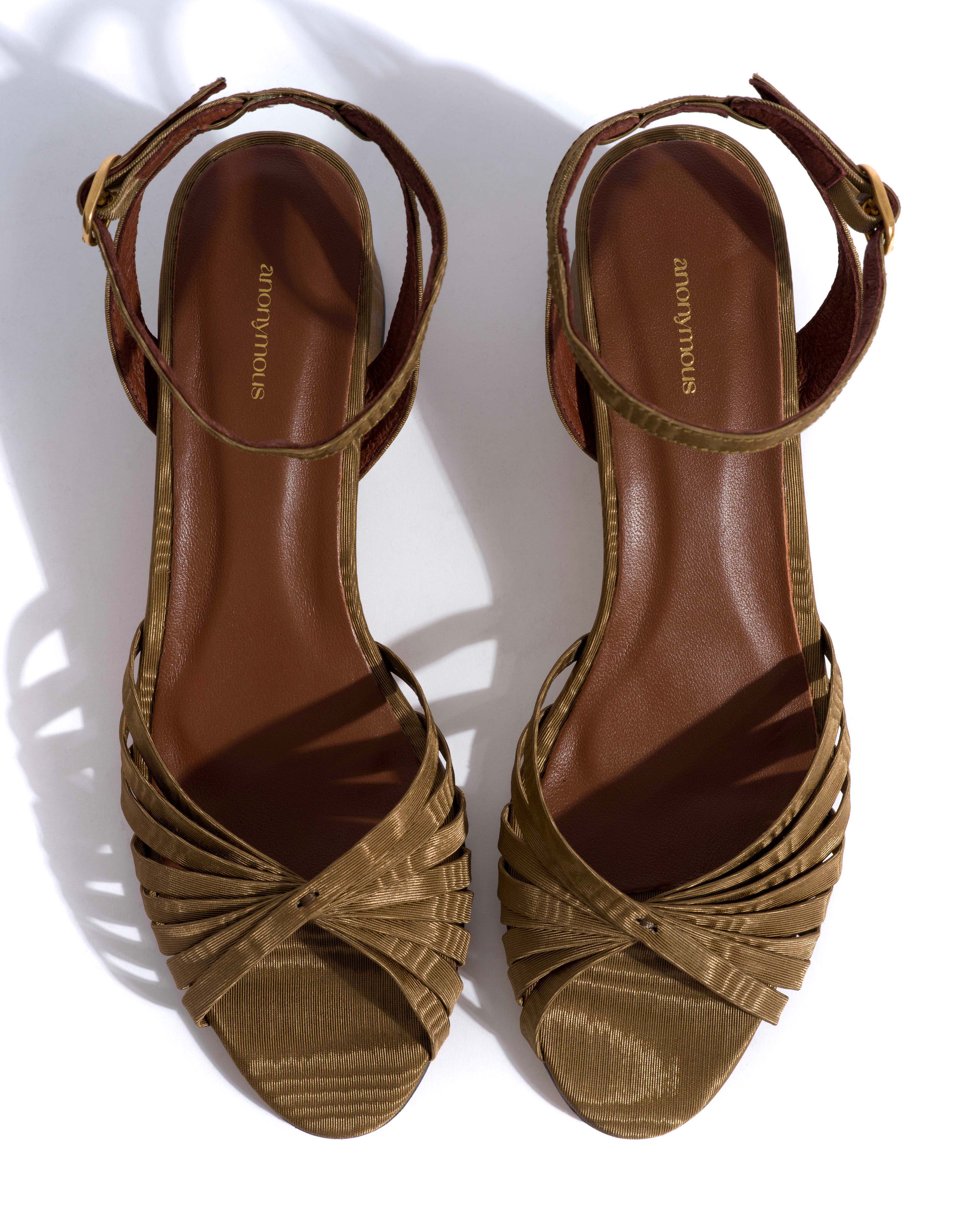 Margriet Glossy moire Khaki