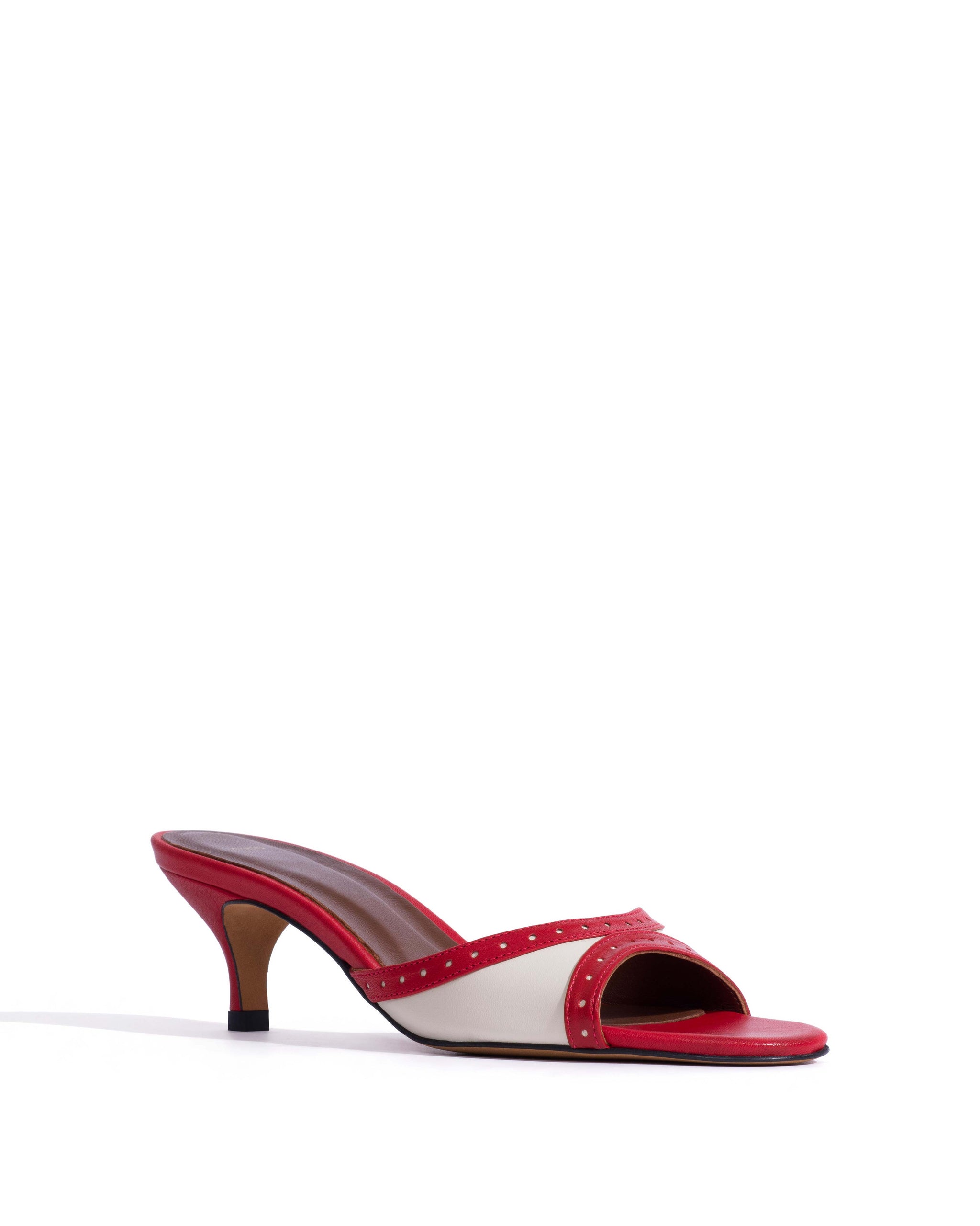 Santhy 50 kitten Shiny lamb & dual color Ruby red & white sand