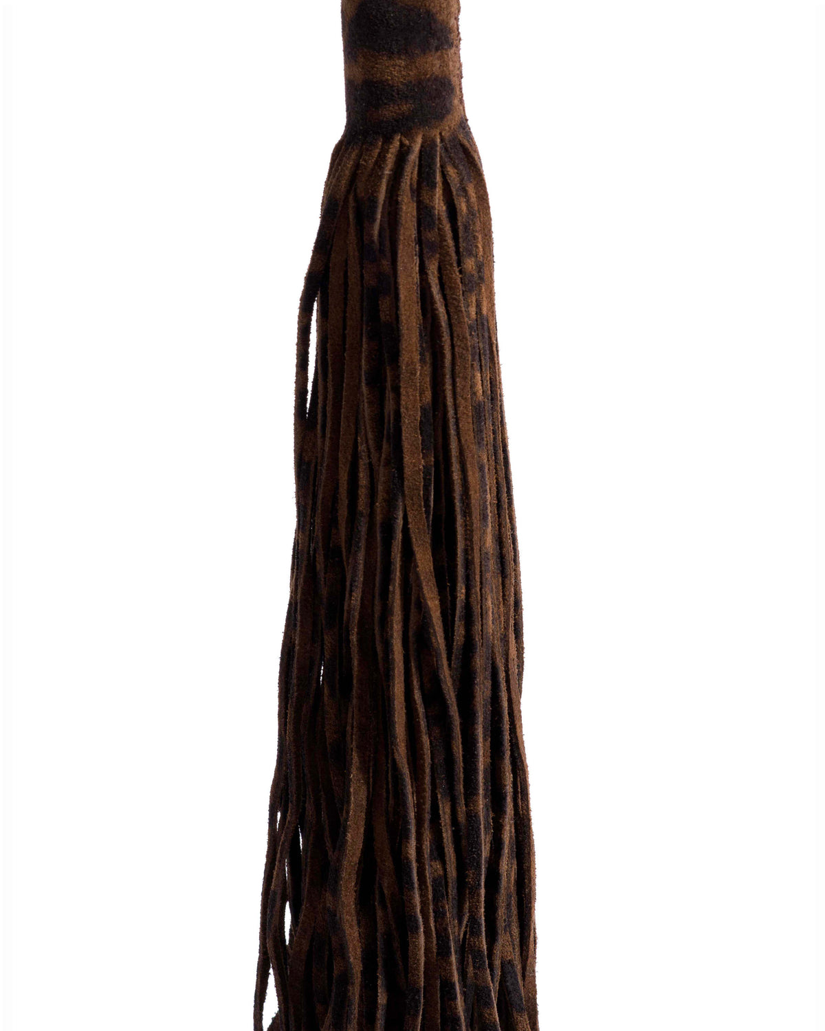 Langley fringe keyring Calf suede print Jaguar