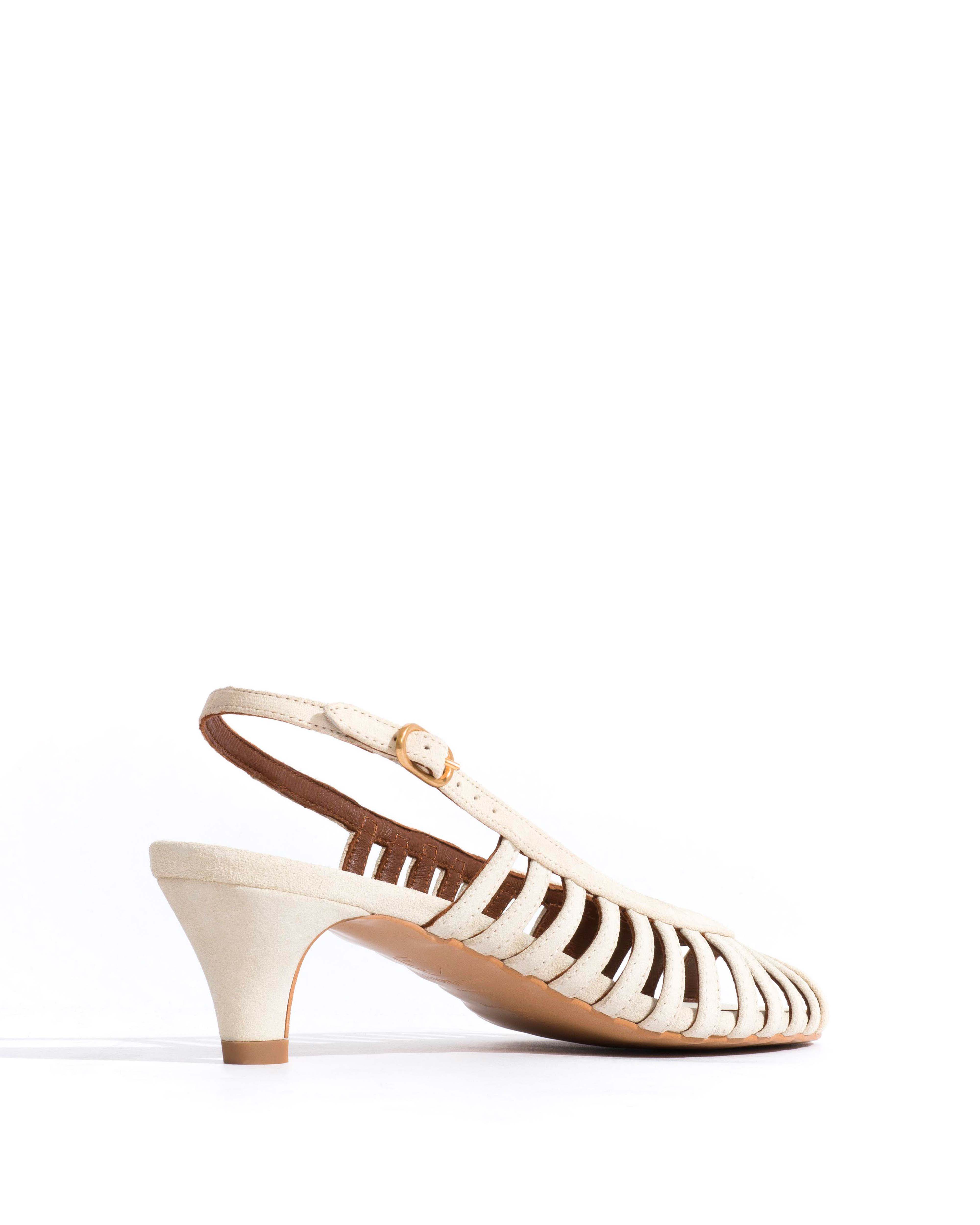 Carminho 40 stiletto Calf suede Antique white
