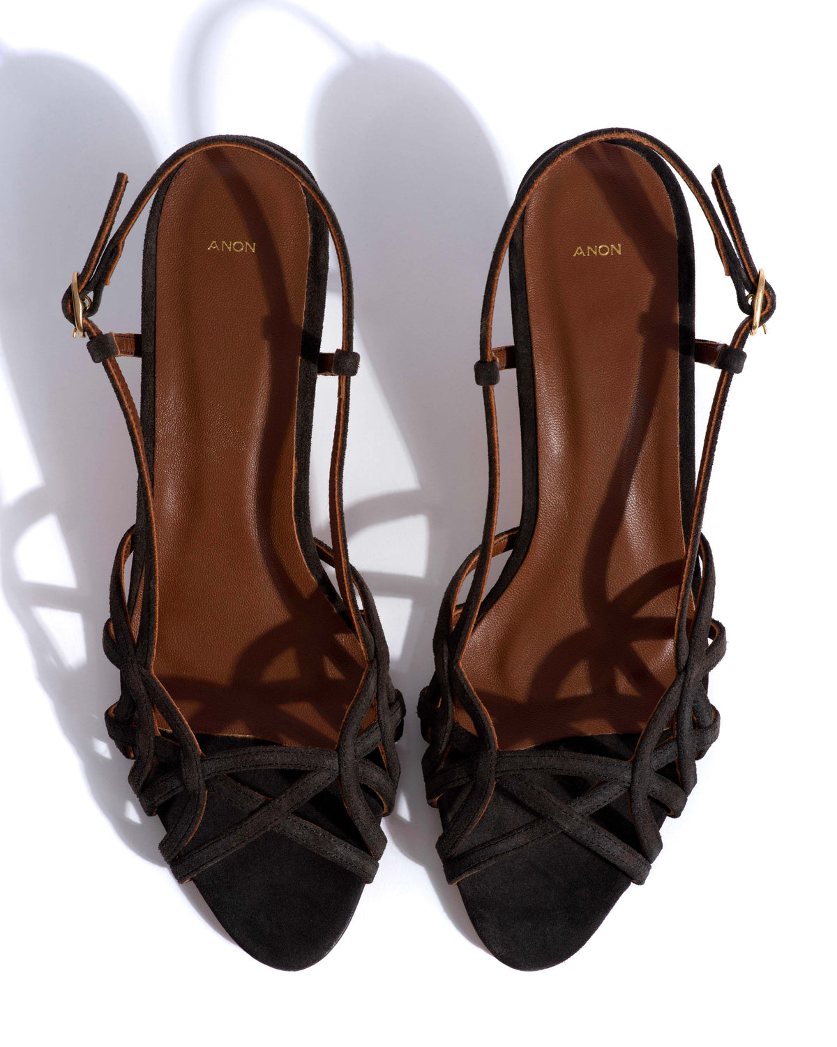 Scarlett 50 kitten Calf suede Espresso brown