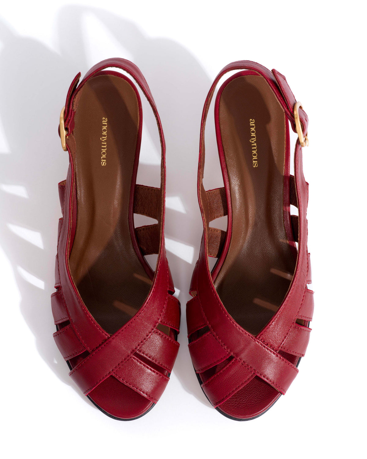 Sophie 50 stiletto Shiny lamb Pomegranate