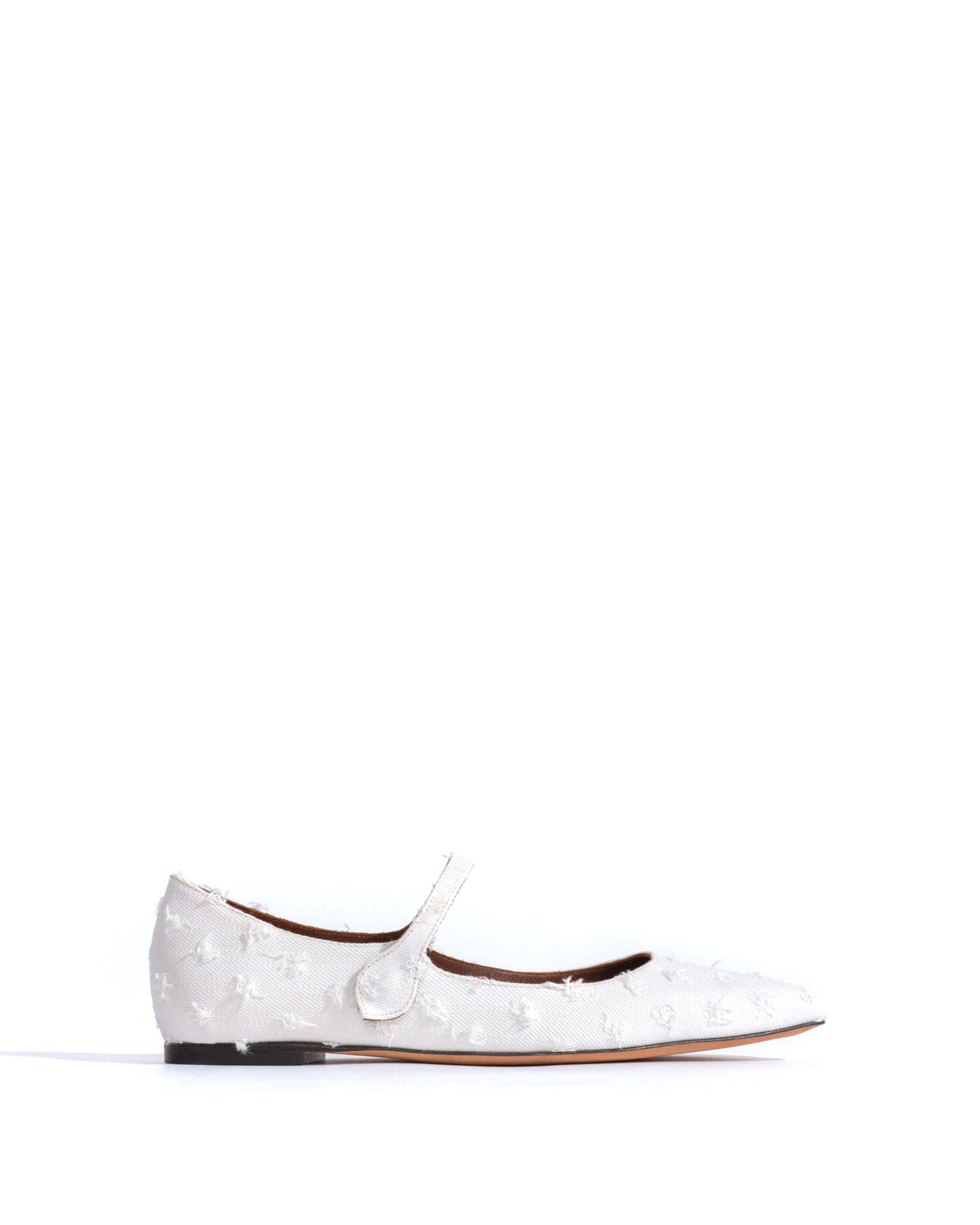 Fifi Denim Distressed washed white