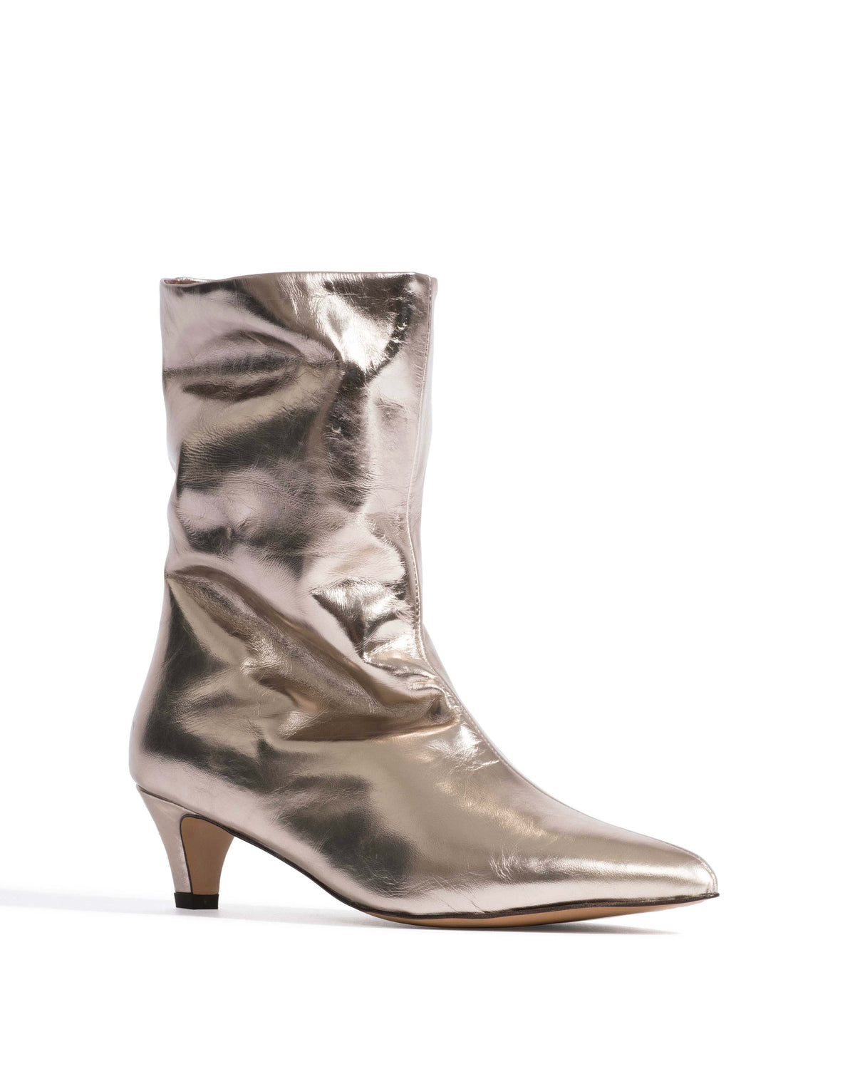 Vully 40 Crinkled metallic lamb Vintage champagne