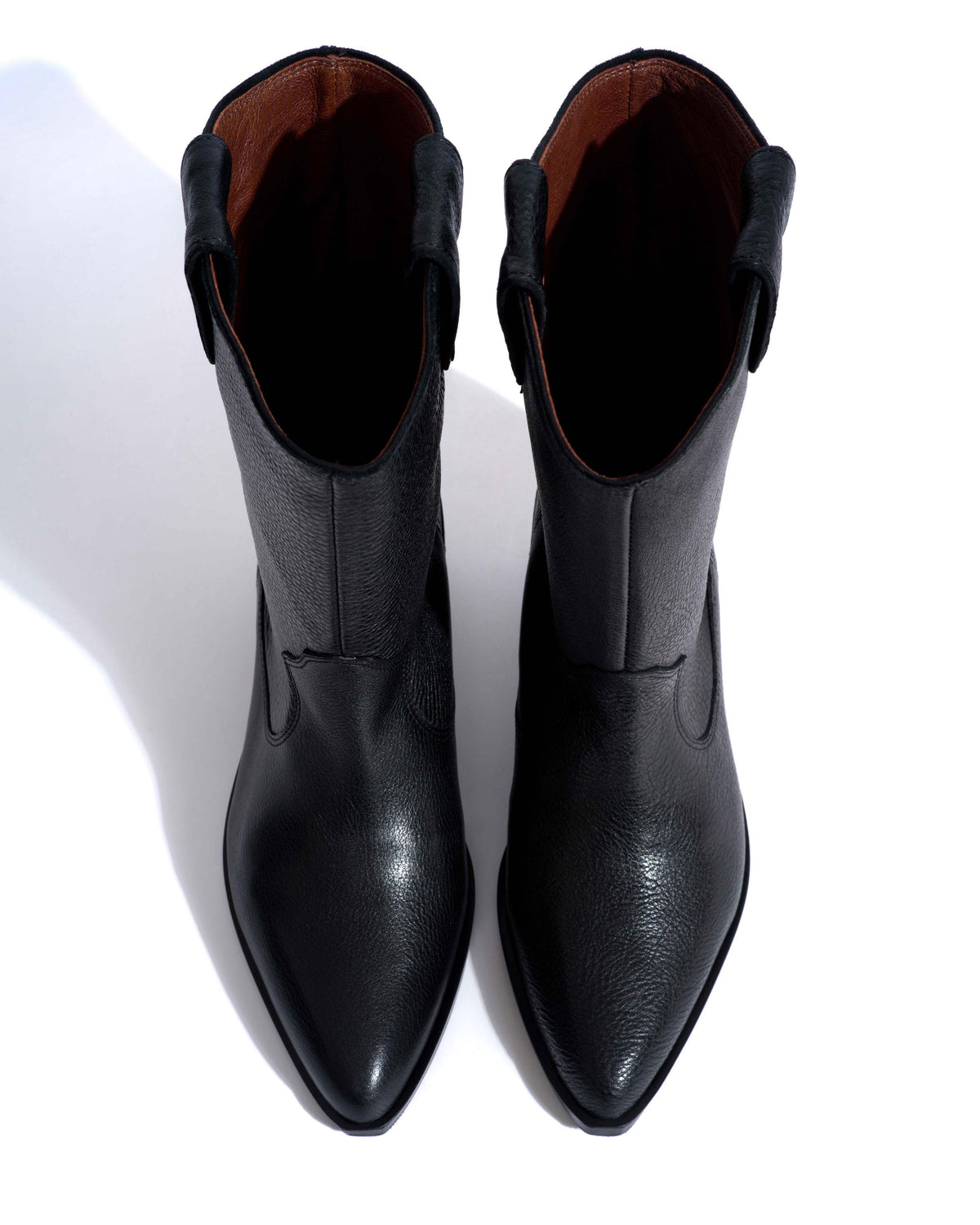 Saseline 35 Natural grain soft calf Black