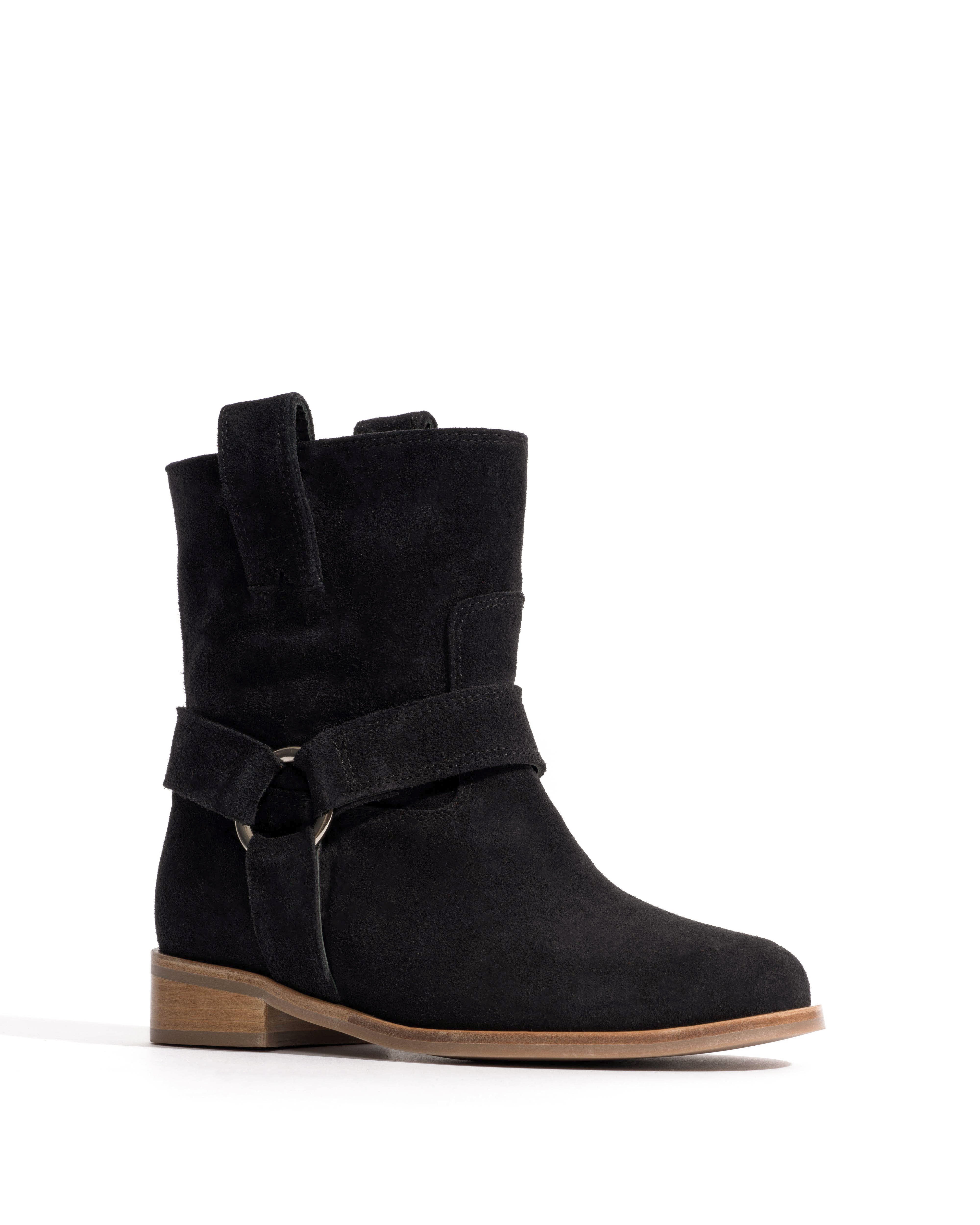 Rhider Calf suede Off black