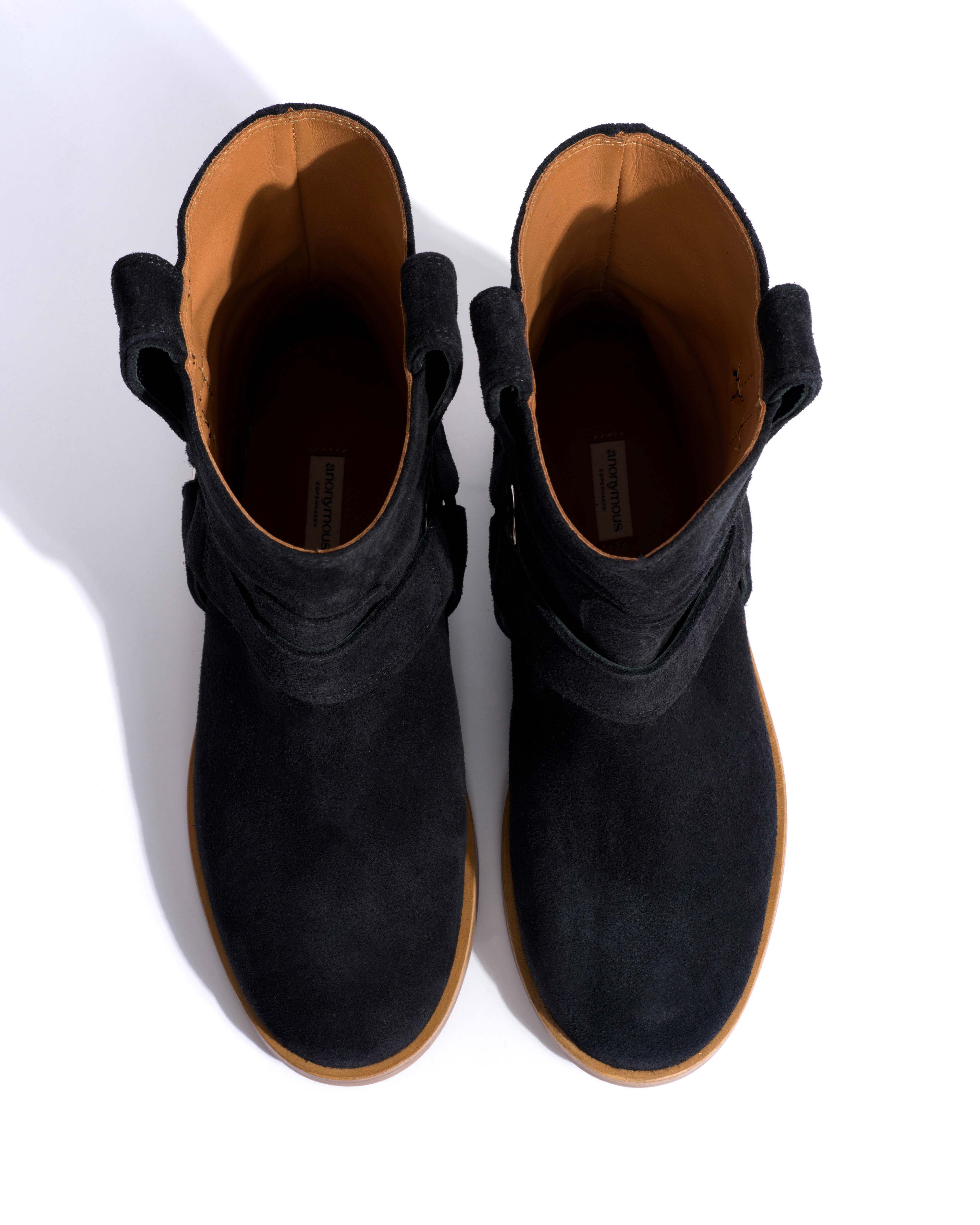 Rhider Calf suede Off black