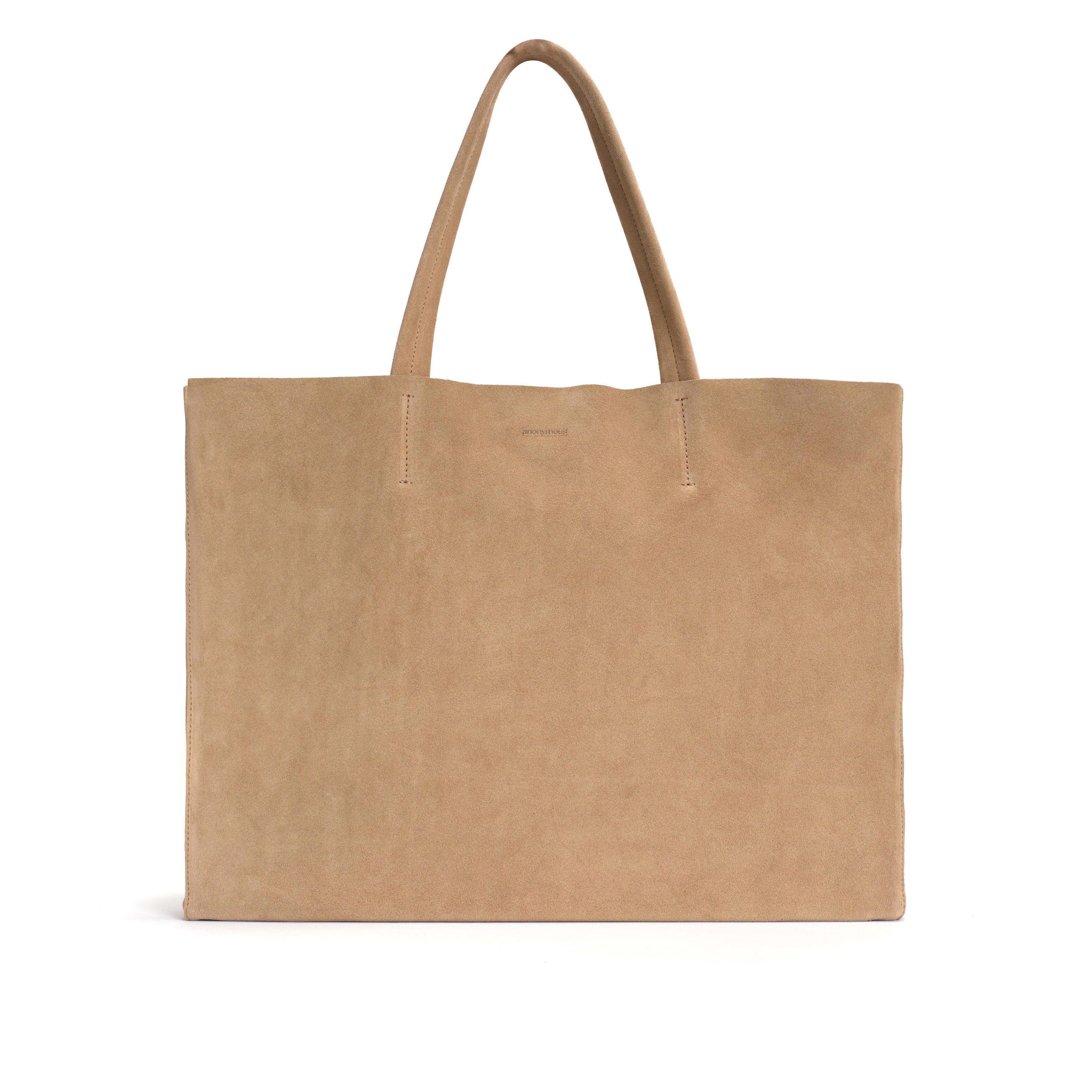 Ruba shopper Calf suede Desert sand - Anonymous Copenhagen