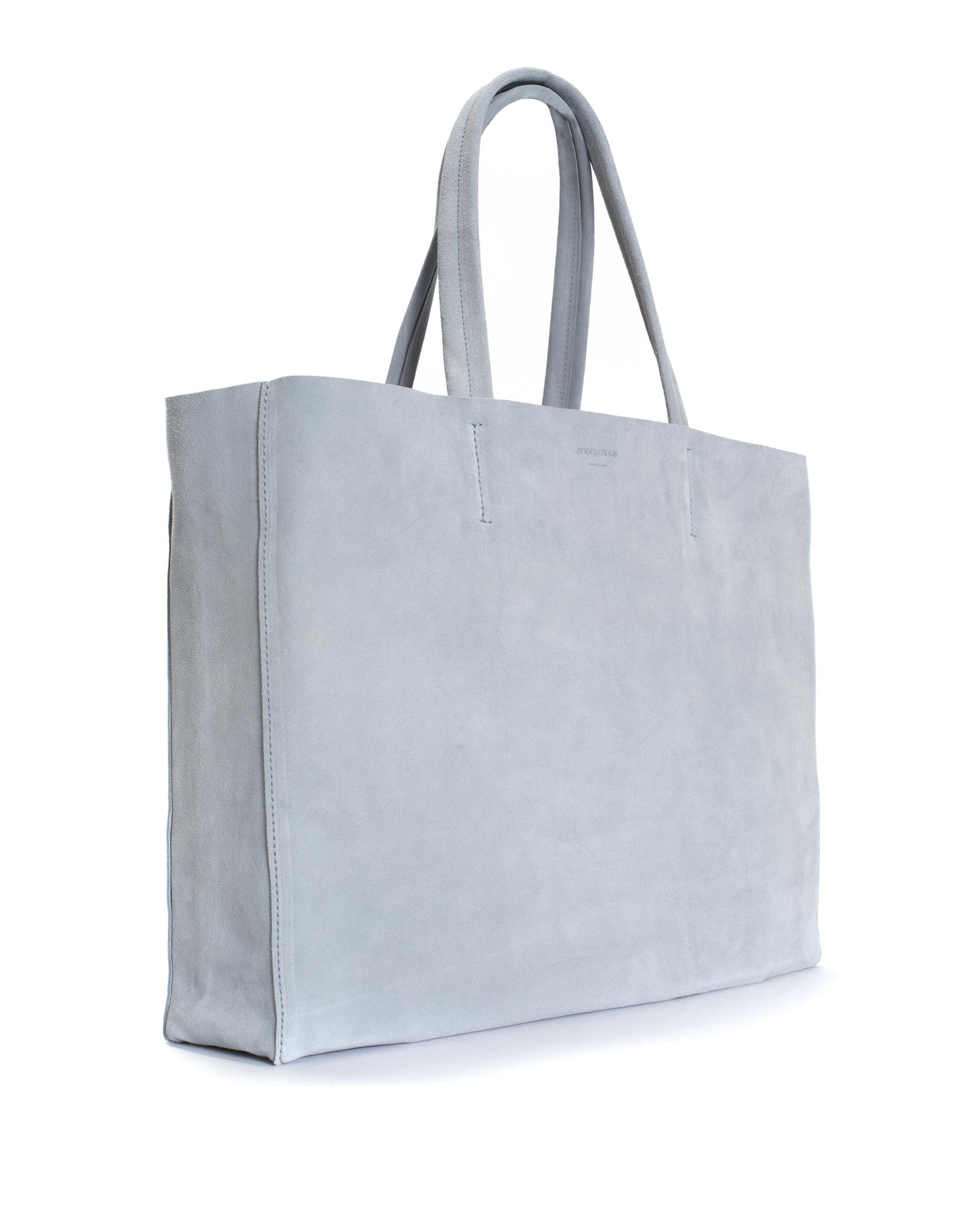Ruba shopper Calf suede Lichen blue - Anonymous Copenhagen