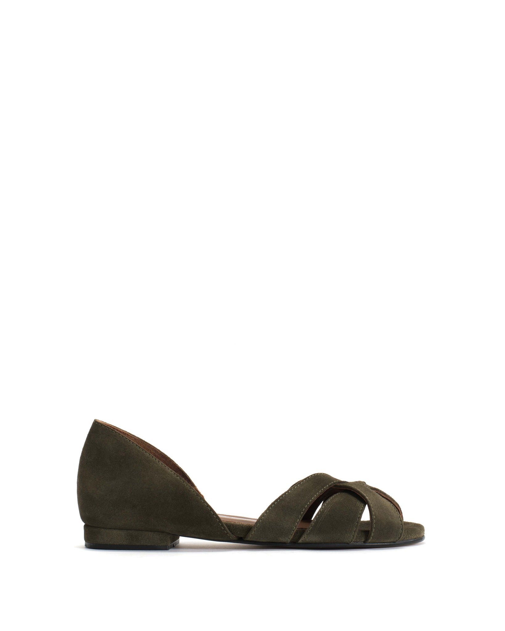 Sanni 20 Calf suede Moss green - Anonymous Copenhagen