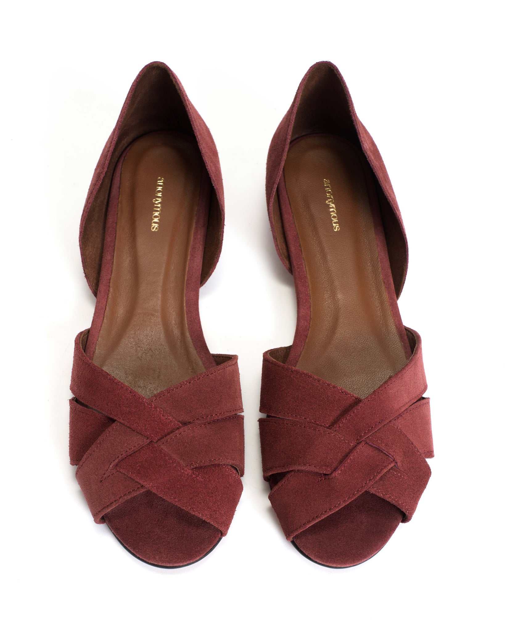 Sanni 20 Calf suede Pomegranate - Anonymous Copenhagen